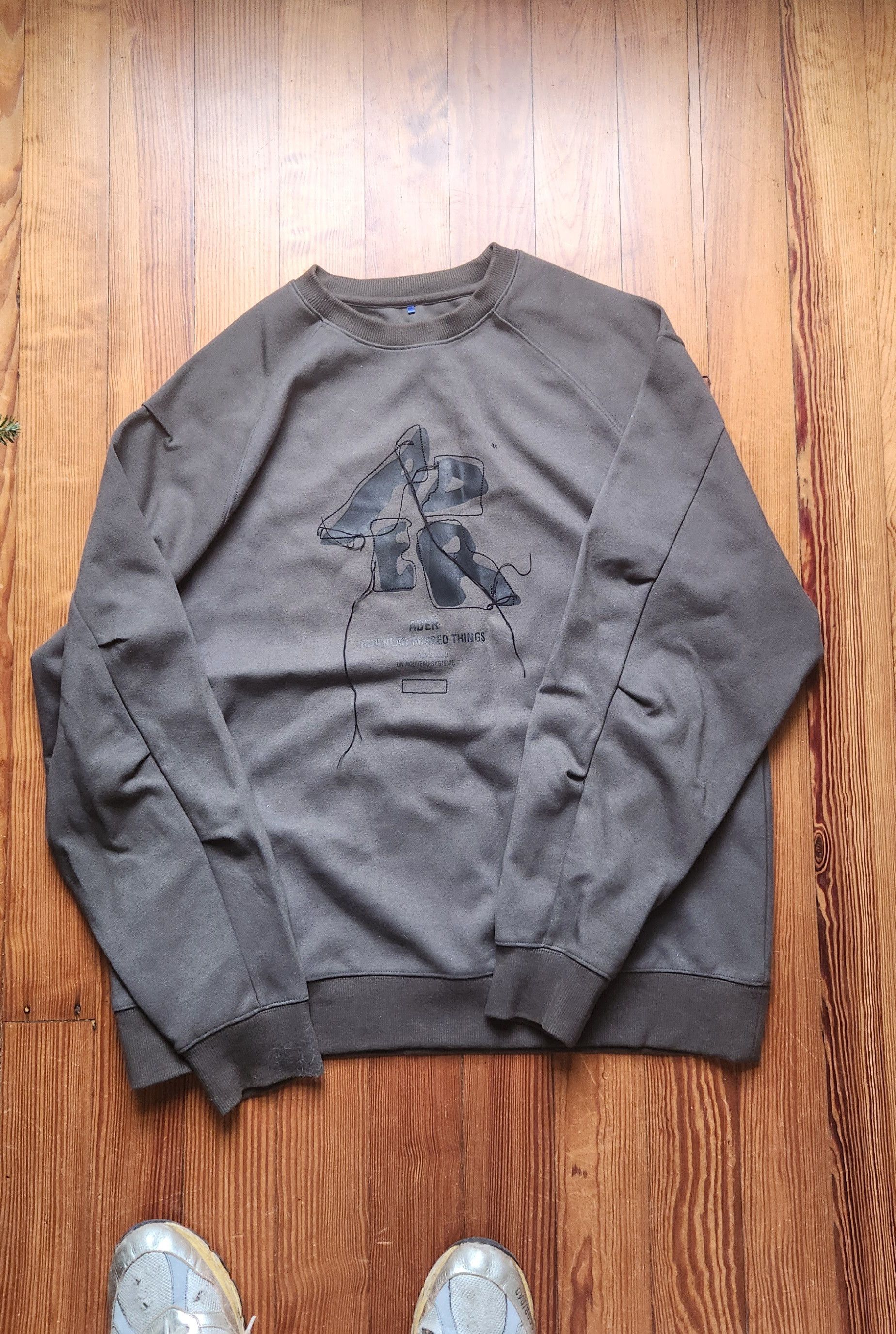 Ader Error Green Sculpture Logo Sweatshirt Size US M / EU 48-50 / 2 - 5 Thumbnail