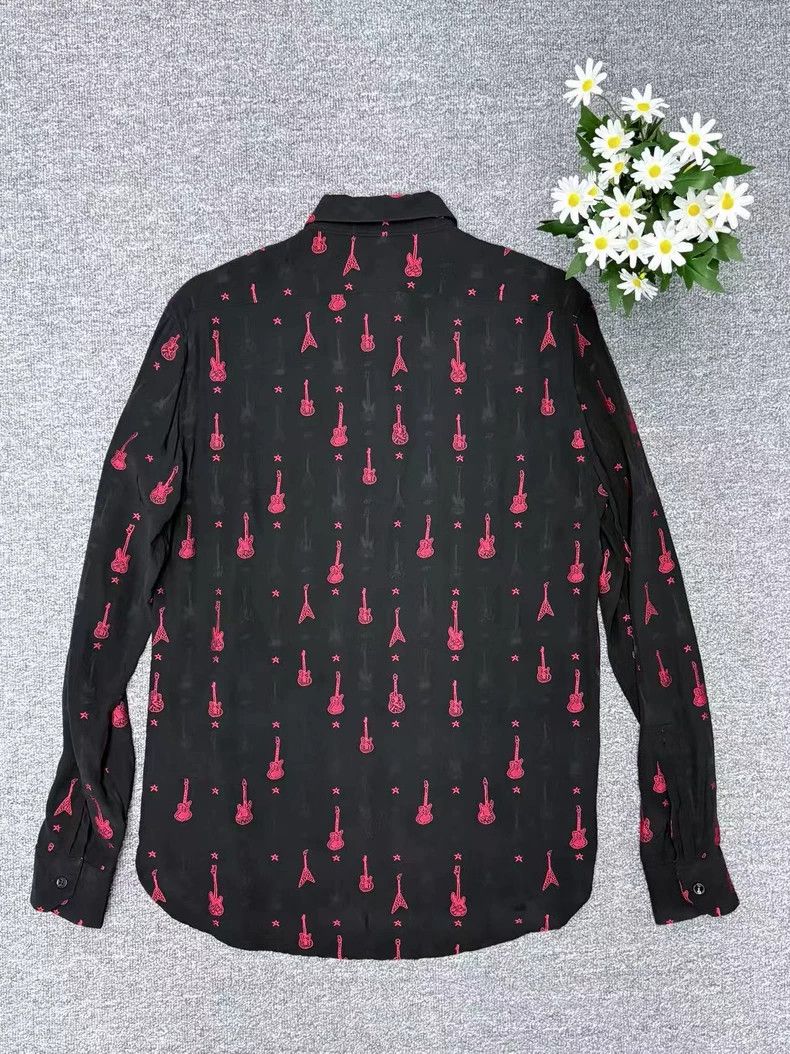 Yves Saint Laurent Saint Laurent size 39 Red Guitar Shirt 2502-Nextarrow Size US M / EU 48-50 / 2 - 2 Thumbnail