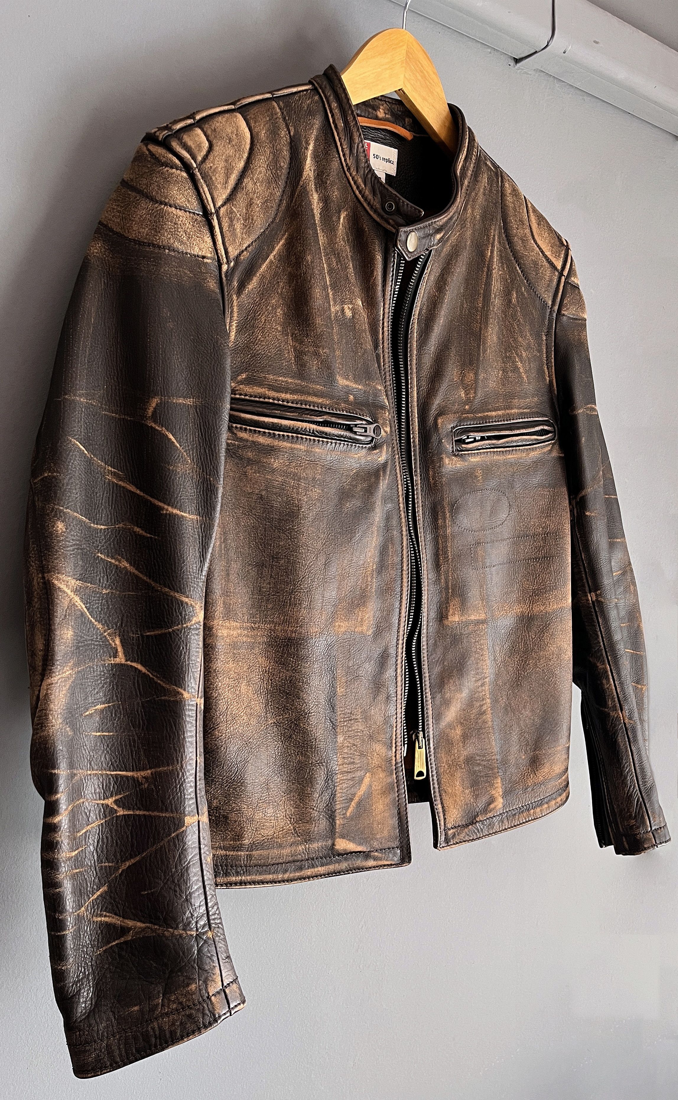 Levi's Levi's Motorcycle Leather Jacket Vultures V8 Bonnieville Size US S / EU 44-46 / 1 - 2 Thumbnail