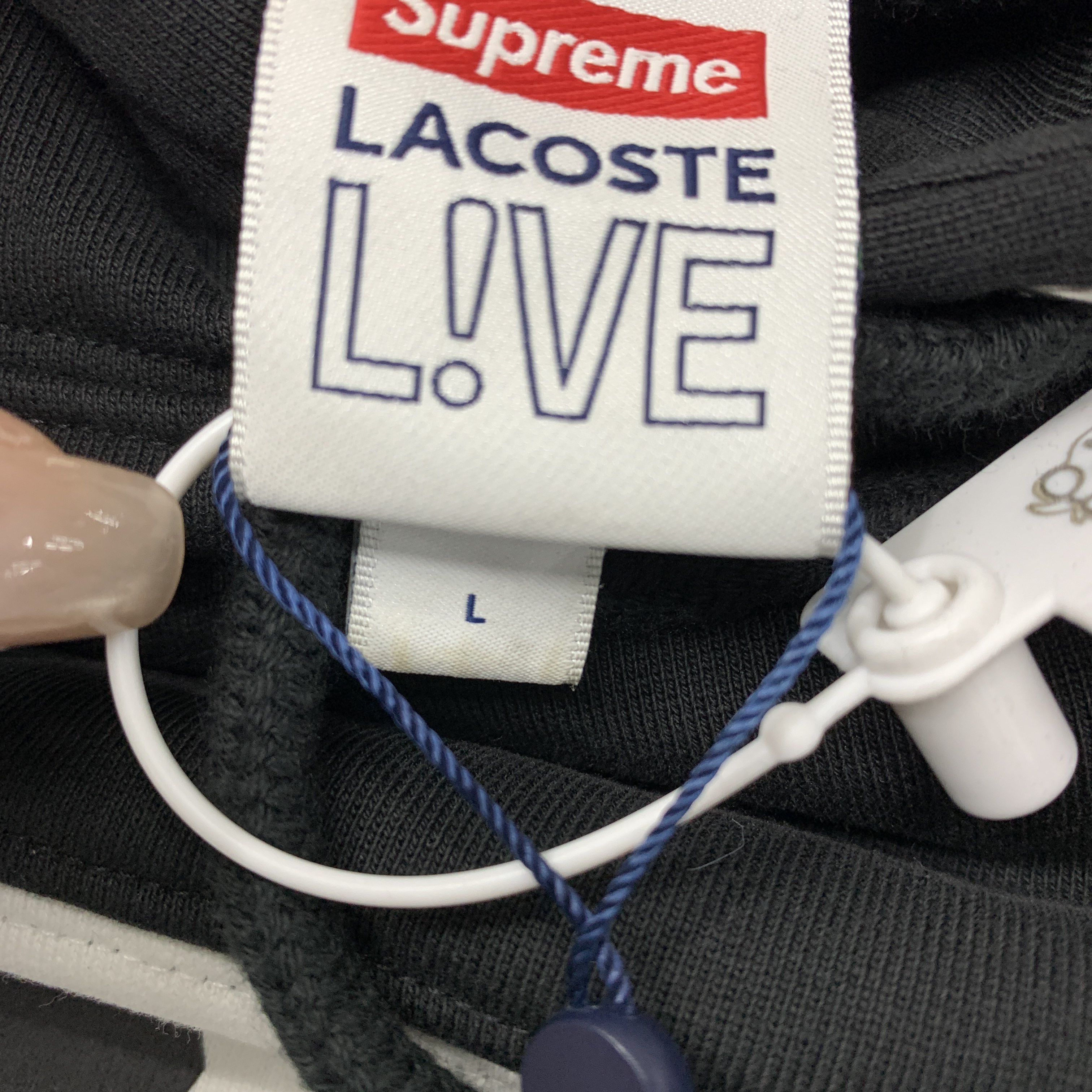 Supreme Supreme x Lacoste Logo Panel Hoodie Size L. Size US L / EU 52-54 / 3 - 3 Thumbnail
