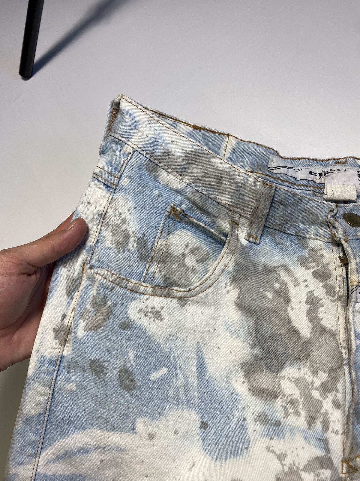 Marithe + Francois Girbaud Rare‼️Marithe Francois Girbaud Tie-dye Denim Pants Jeans Size US 32 / EU 48 - 12 Thumbnail