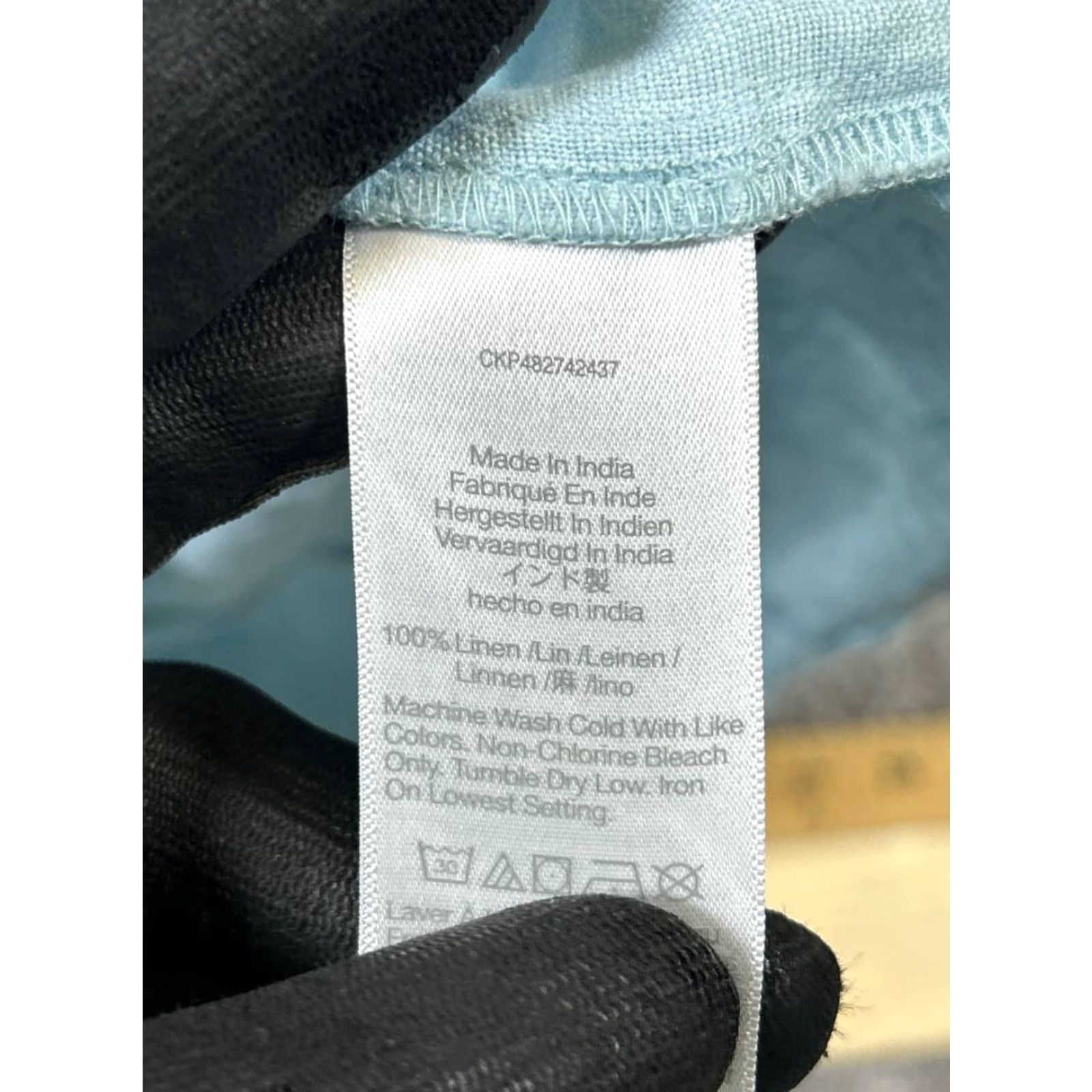 Madewell Madewell Dress Blouson Shirt Womens 2 Blue Linen Short Sleeve Square Neck Pullover Casual Spring Summer Mar 2 Womens Size XS / US 0-2 / IT 36-38 - 4 Thumbnail