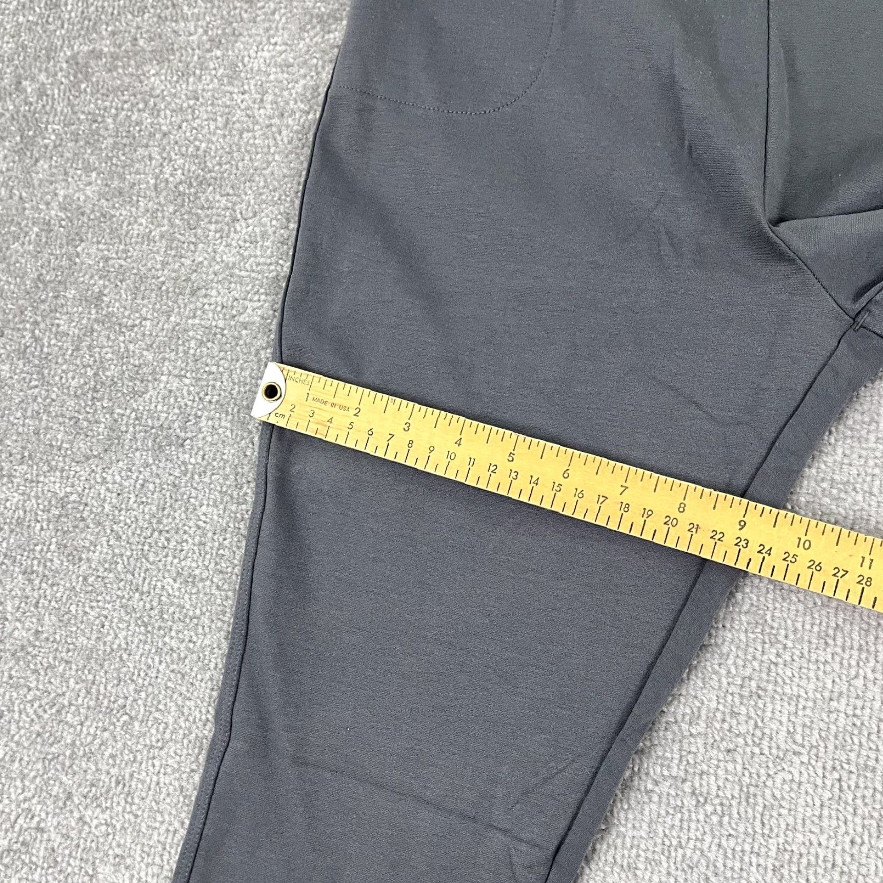 Vintage American Giant Leggings Womens Size 10 Gray Stretch Mid Rise Pull On Pant Casual Activewear Pants 30x27 Size 32" / US 10 / IT 46 - 6 Thumbnail