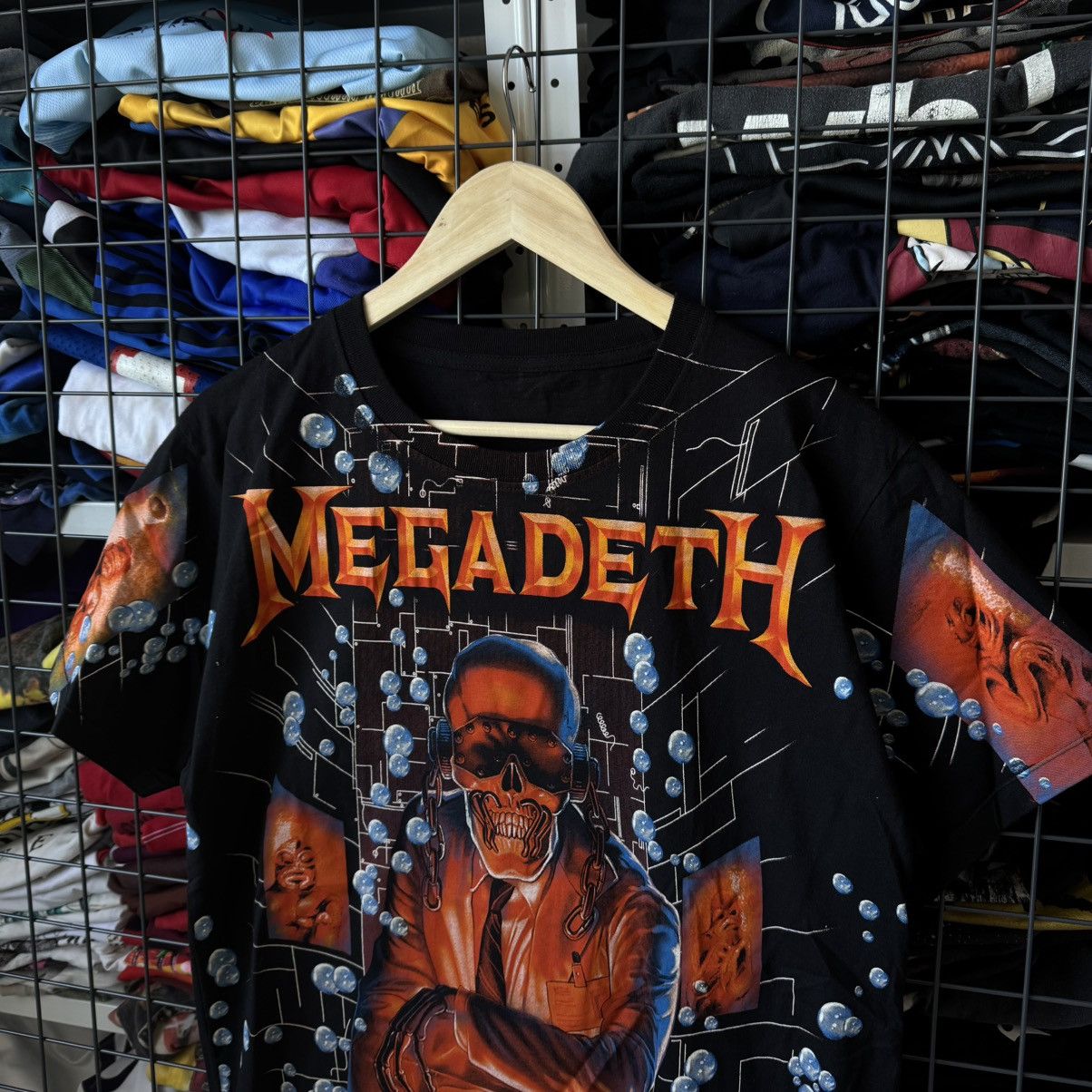 Band Tees MEGADETH All Over Print AOP Band T-shirt Size US M / EU 48-50 / 2 - 3 Thumbnail