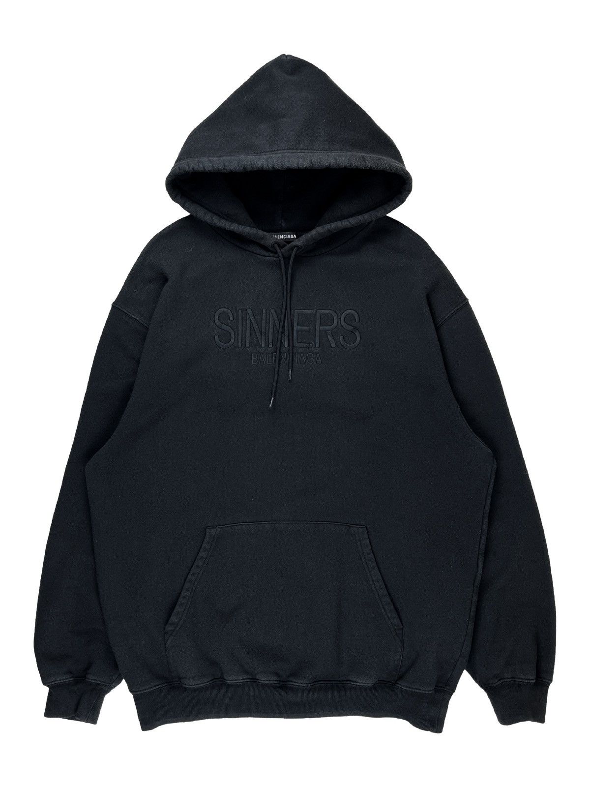 image of Balenciaga Sinners Black Hoodie, Men's (Size Small)