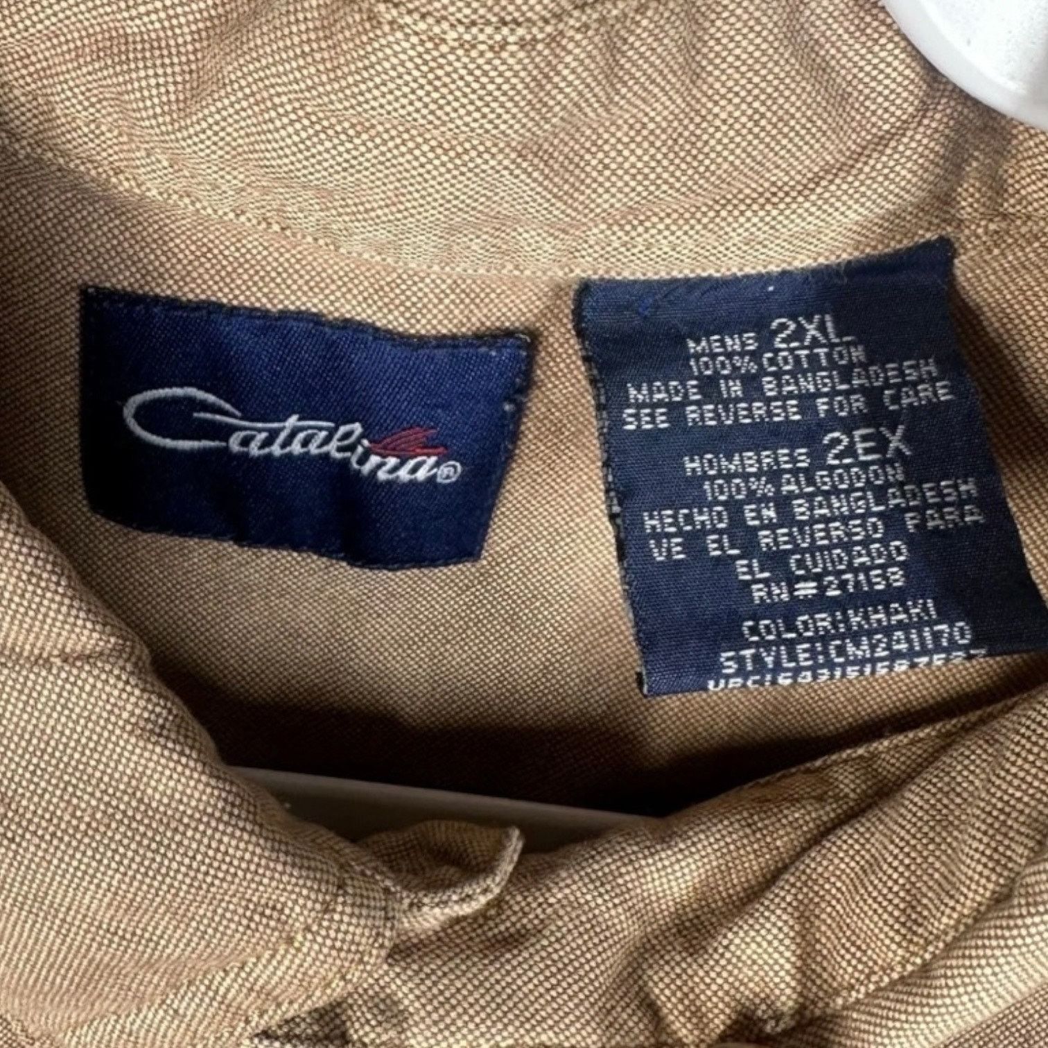 Catalina Vintage Catalina Mens Brown Long Sleeve Size 2XL Size US XXL / EU 58 / 5 - 3 Thumbnail