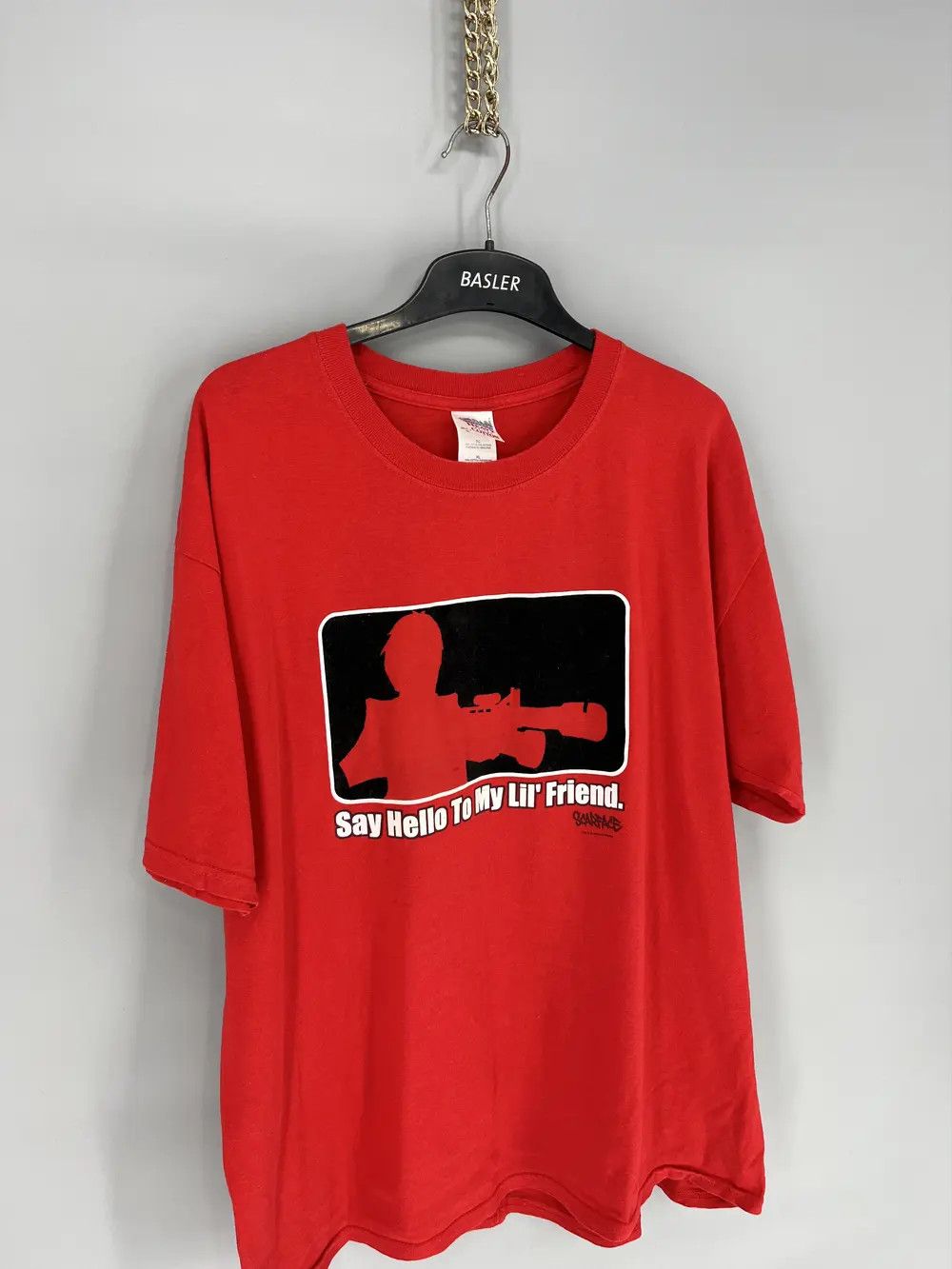 Band Tees × Vintage Vintage 90s Scarface Say Hello To My Lil’ Friend Streetwear Size US XL / EU 56 / 4 - 5 Thumbnail