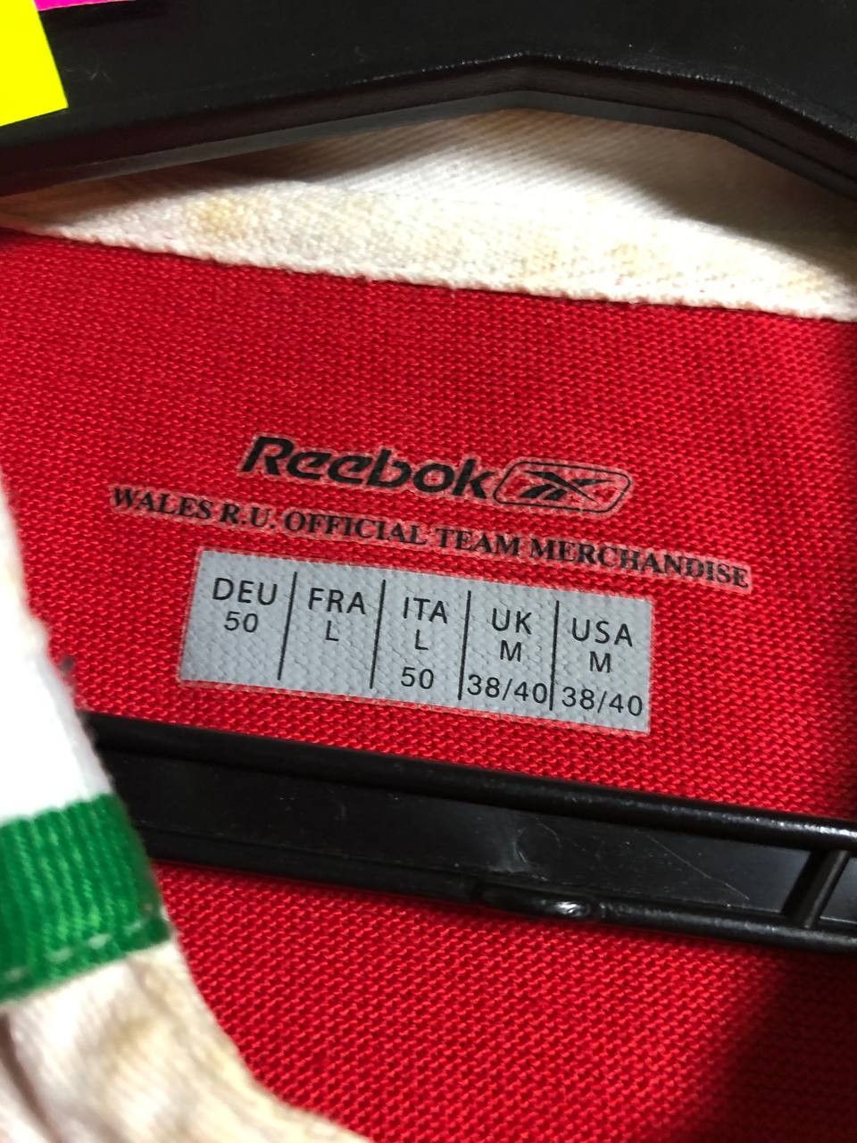 Reebok Vintage Reebok Wales Rugby Union Jersey Mens Red Shirt Size US M / EU 48-50 / 2 - 2 Thumbnail