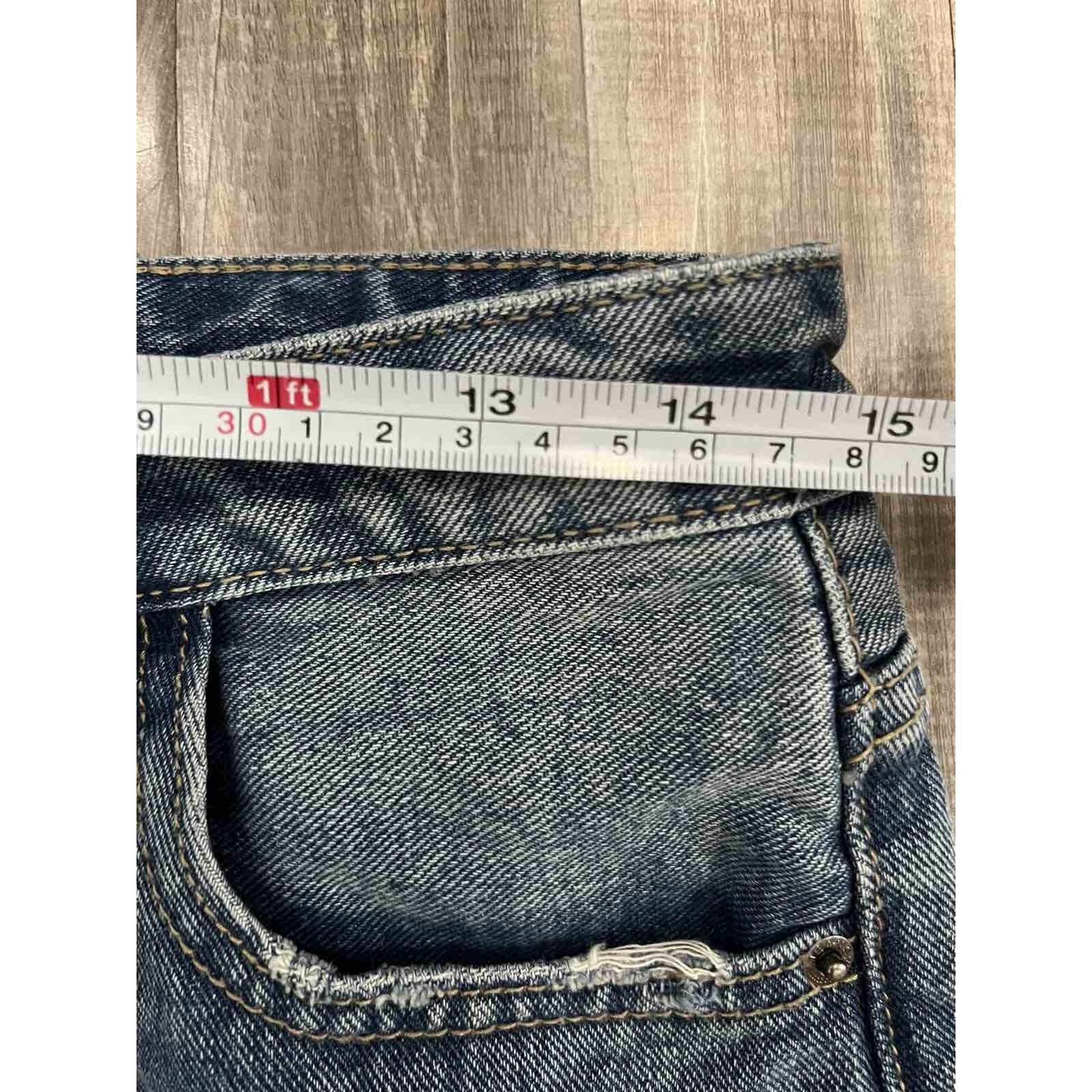 Gaziano & Girling Gracia Women Distressed Denim Shorts Blue Size Large A000497 Size 30" / US 8 / IT 44 - 9 Thumbnail