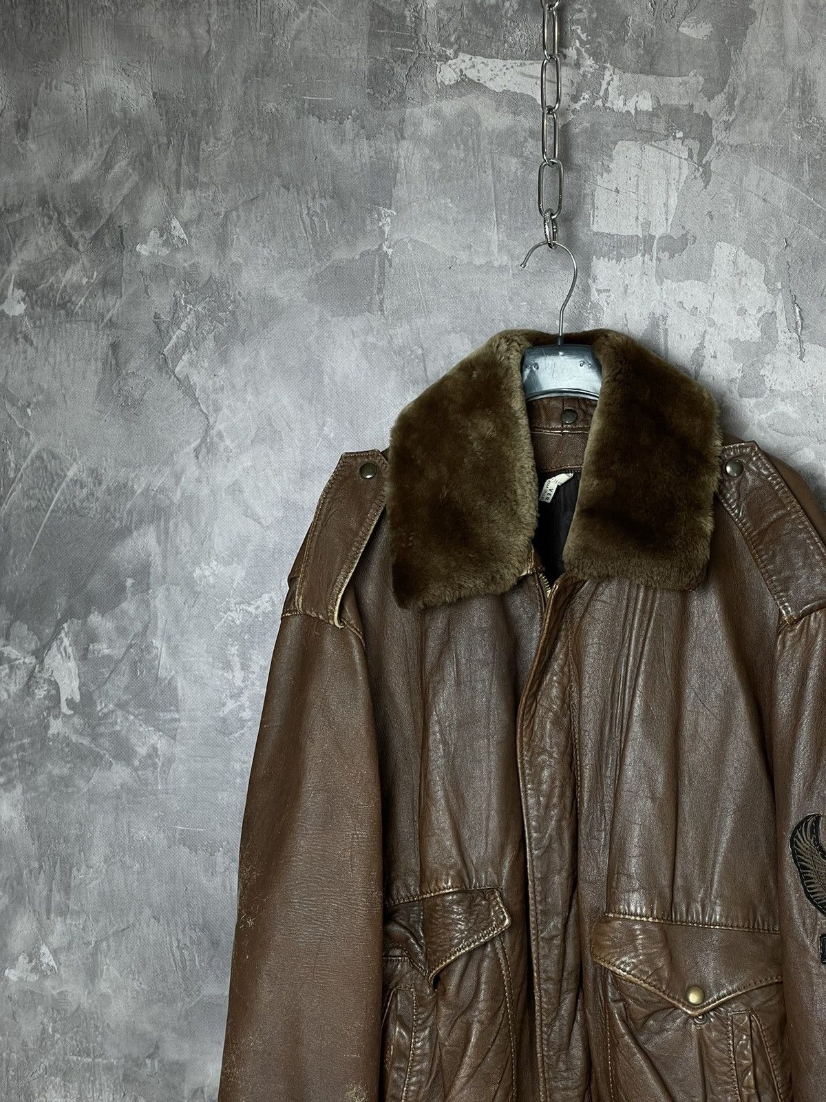 Harley Davidson Harley Davidson Vintage 90s Style Fur Leather Jacket Size US L / EU 52-54 / 3 - 11 Thumbnail