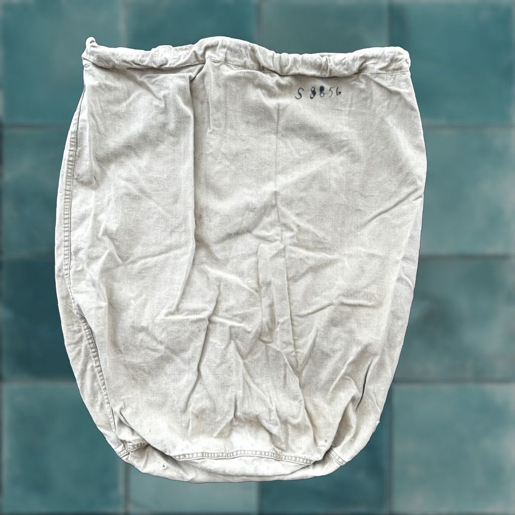 Vintage VINTAGE WWII Military Canvas Garment Laundry Bag 1940s Tan Rare Military Collectible Size ONE SIZE - 1 Thumbnail