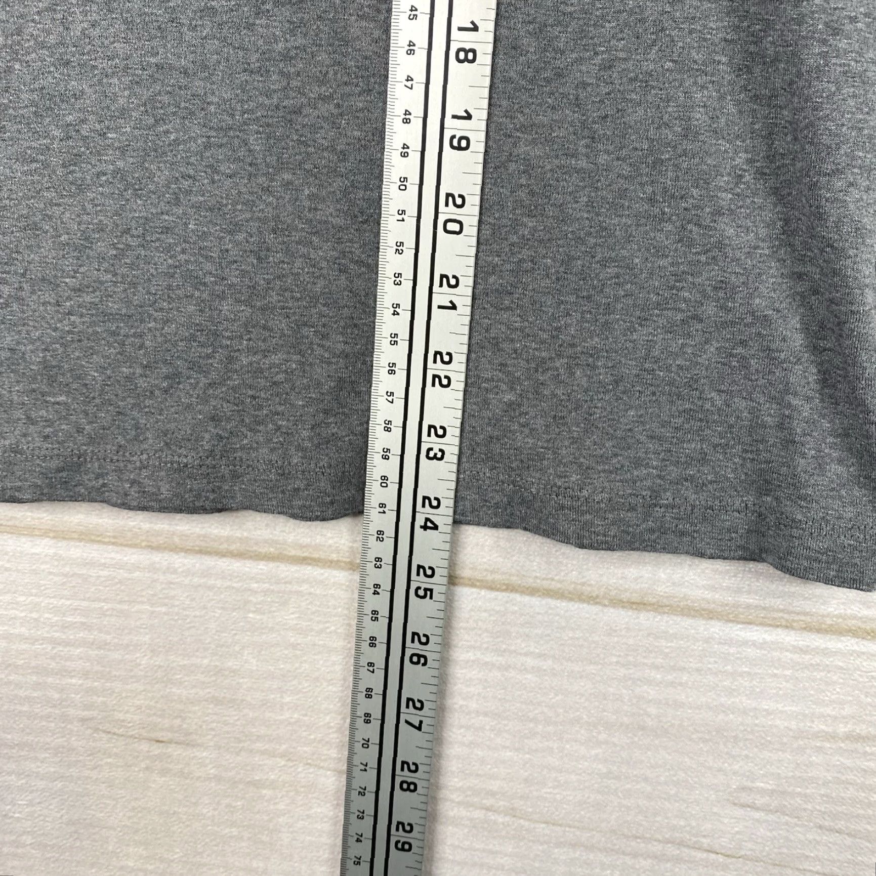 Eddie Bauer Eddie Bauer T-Shirt Womens XL Gray 100% Cotton Solid Short Sleeve Crew Neck Tops - Regular Size XL / US 12-14 / IT 48-50 - 3 Thumbnail