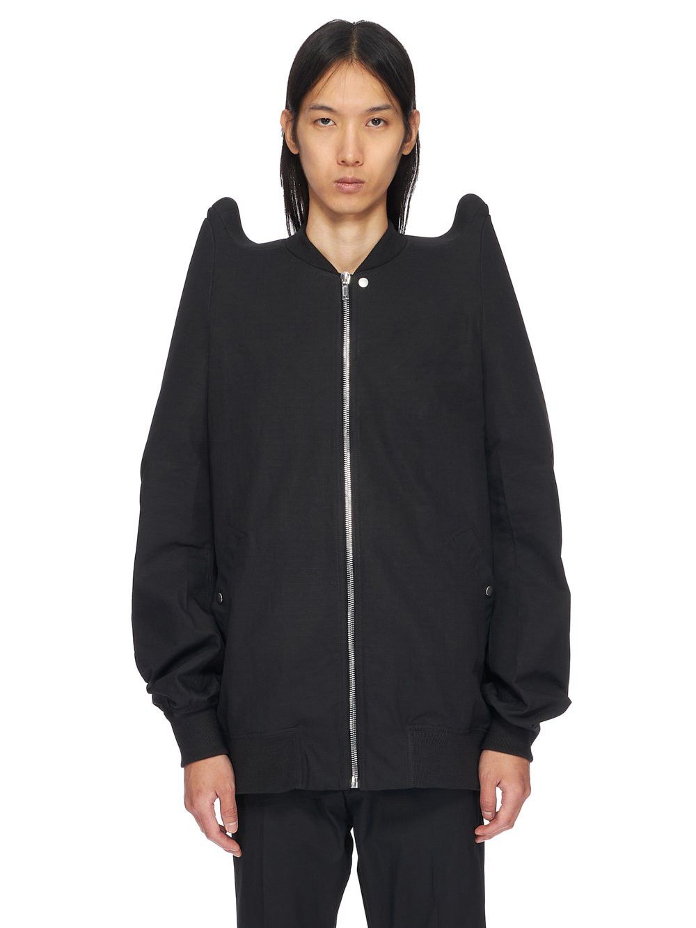 Rick Owens RICK OWENS JACKET LEATHER PUFFER GIMP BOMBER DENIM SLAVE ...