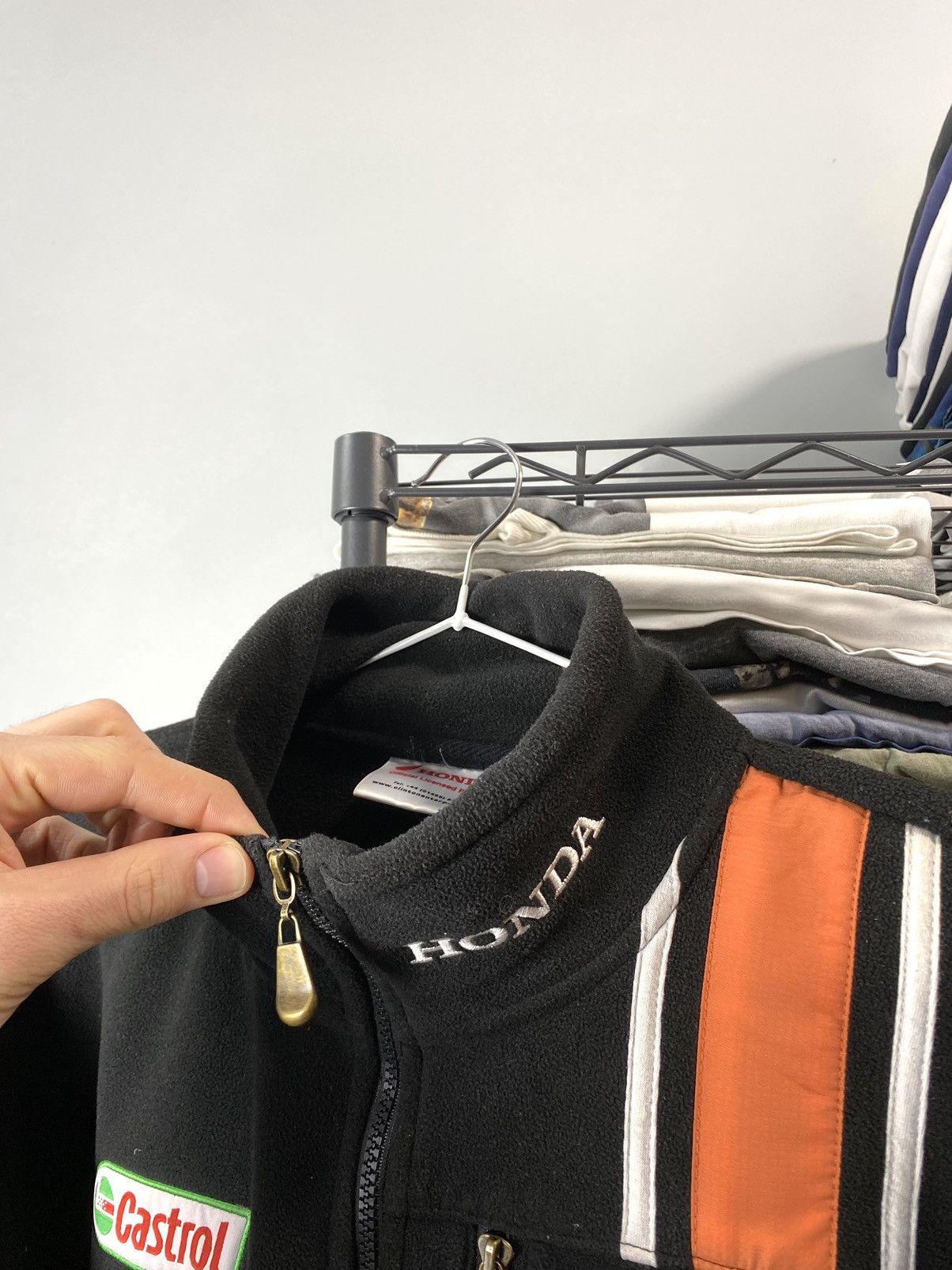 Japanese Brand Vintage Honda Racing Fleece Sweatshirt Castrol Size US S / EU 44-46 / 1 - 6 Thumbnail