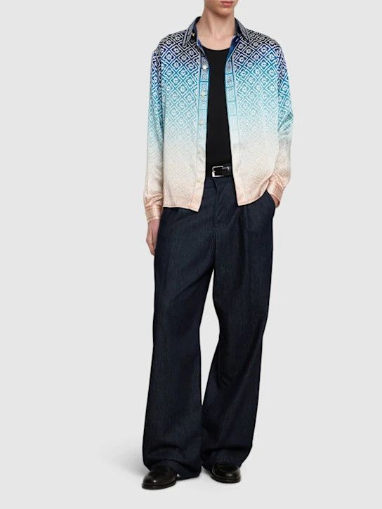 Casablanca o1lsvrm0425 Silk Shirt in Multicolor Size US M / EU 48-50 / 2 - 2 Thumbnail