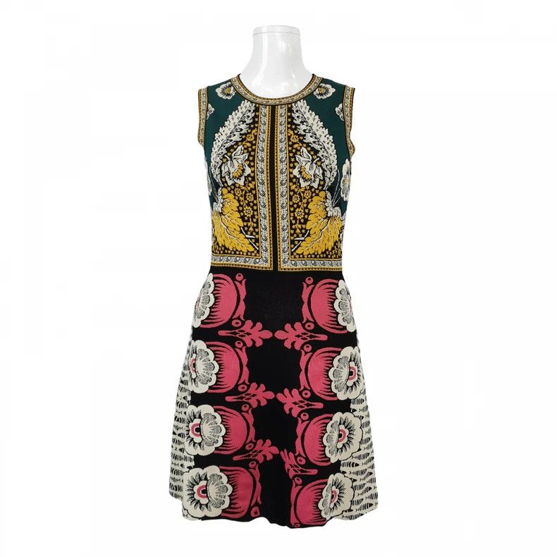 Valentino Valentino Contrasting crew neck dress Size S / US 4 / IT 40 - 1 Thumbnail