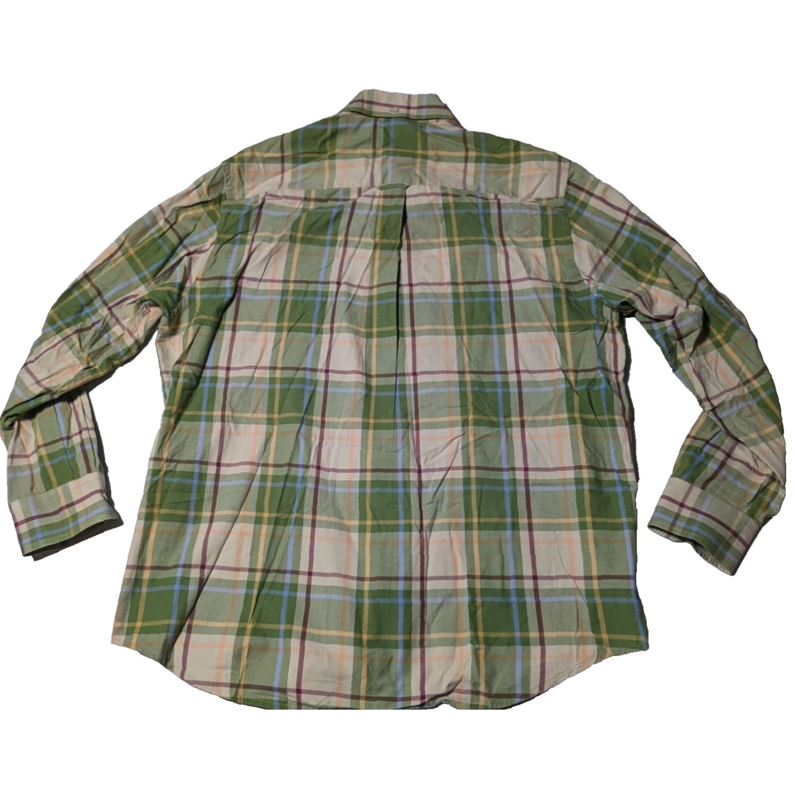 Jantzen JANTZEN Men XL Green Plaid Cotton Long Sleeve Button-Up Shirt Size US XL / EU 56 / 4 - 2 Thumbnail