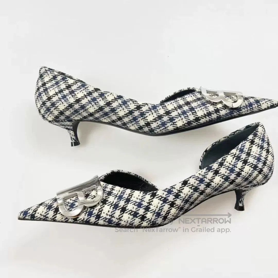 Balenciaga Balenciaga Plaid High Heels. Size US 6 / IT 36 - 2 Thumbnail