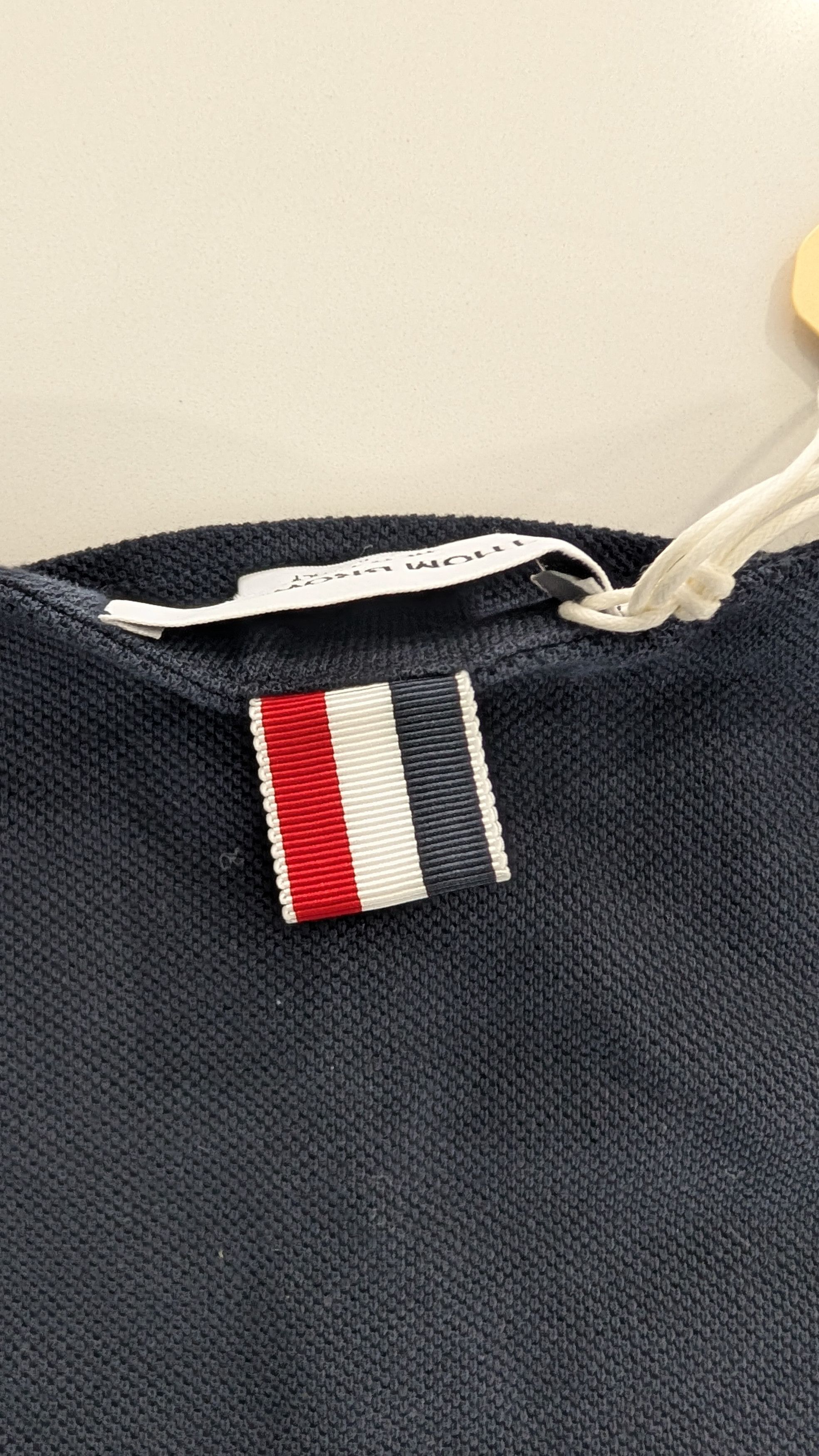 Thom Browne THOM BROWNE New York Boat Neck Top Navy Piqué Size M / US 6-8 / IT 42-44 - 10 Thumbnail