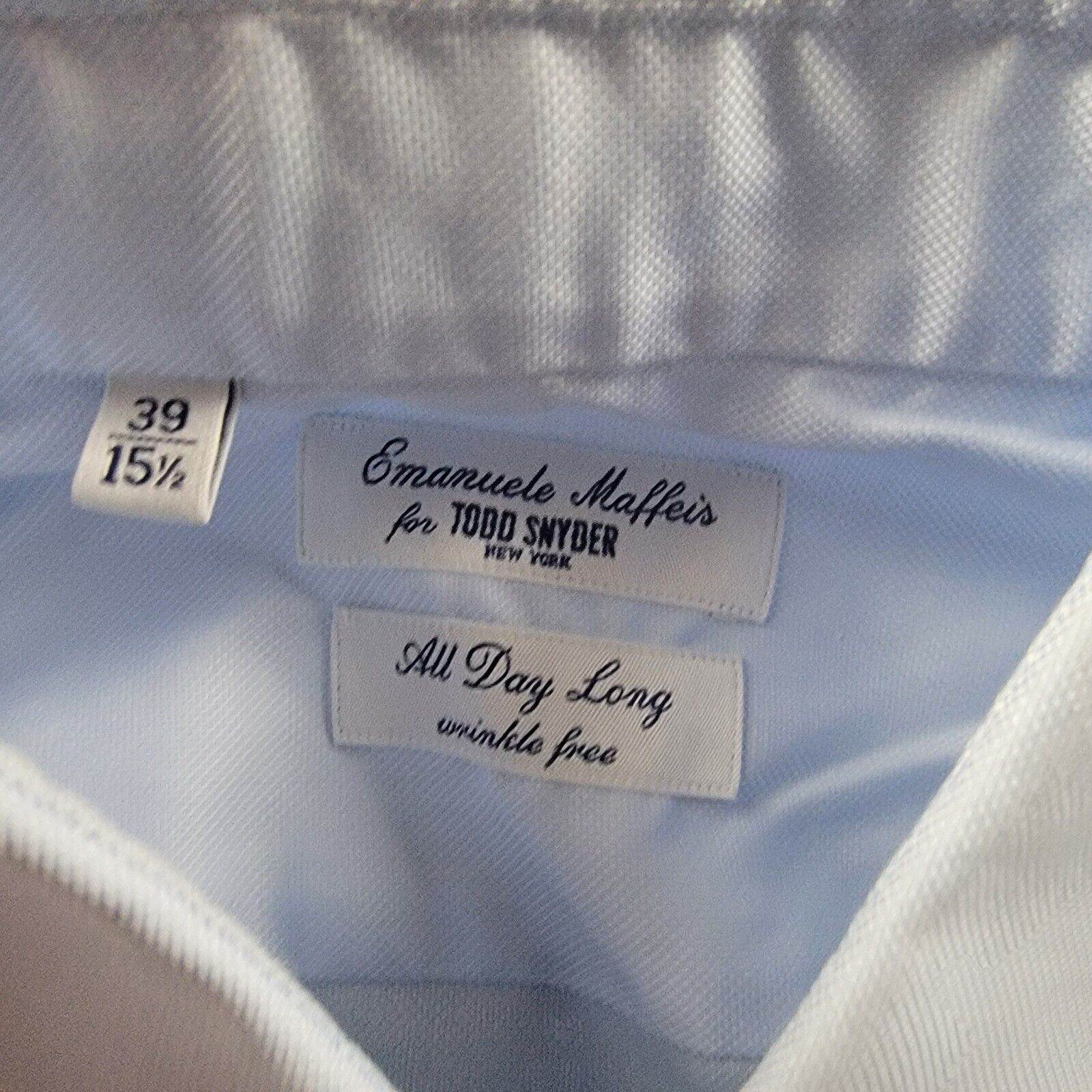 Todd Snyder Emanuele Maffeis x Todd Snyder Wrinkle Free Dress Shirt FLAW Size US S / EU 44-46 / 1 - 3 Thumbnail