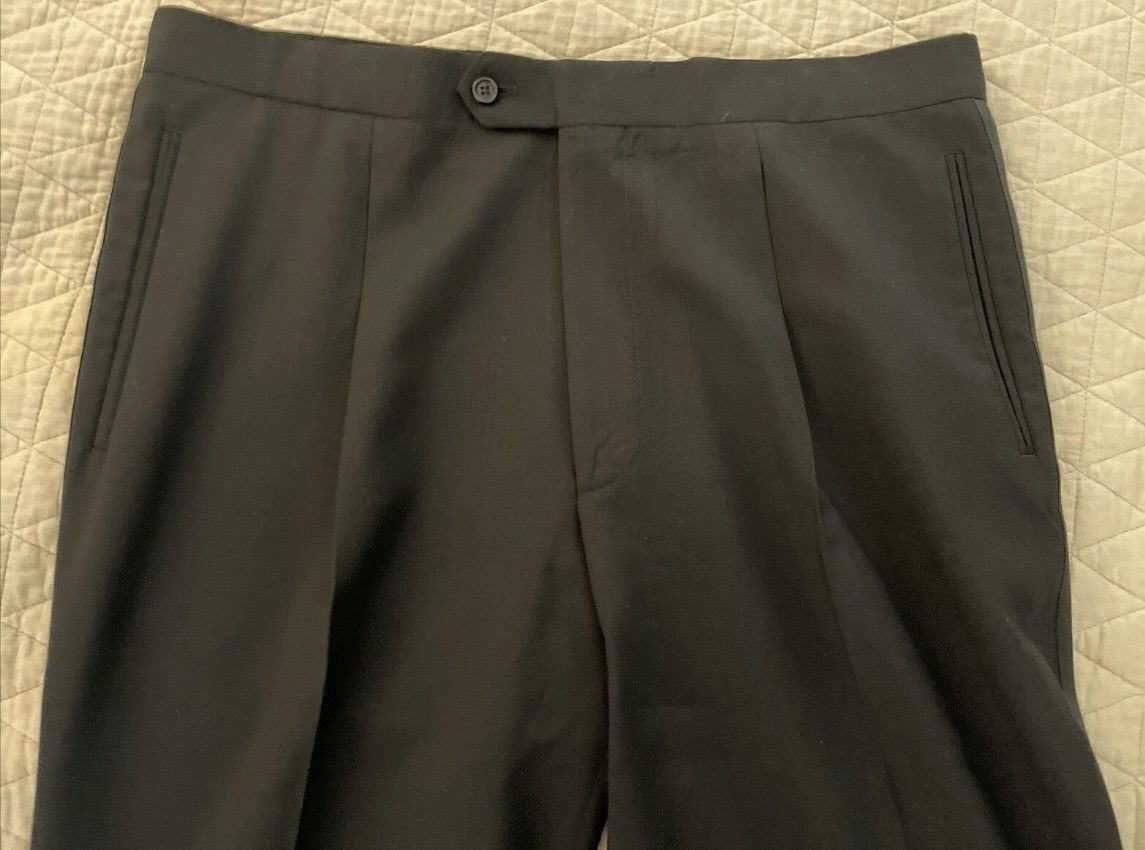 Hugo Boss 3-Button Single Breasted Pleated Tuxedo Size 46L - 13 Thumbnail