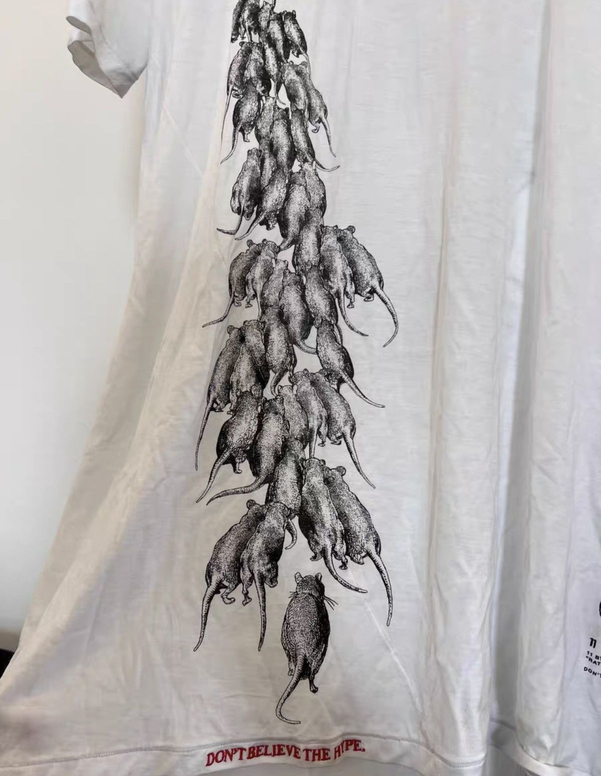 11 By Boris Bidjan Saberi 11ByBBS Slogan Print Cotton T-Shirt Size US M / EU 48-50 / 2 - 3 Thumbnail