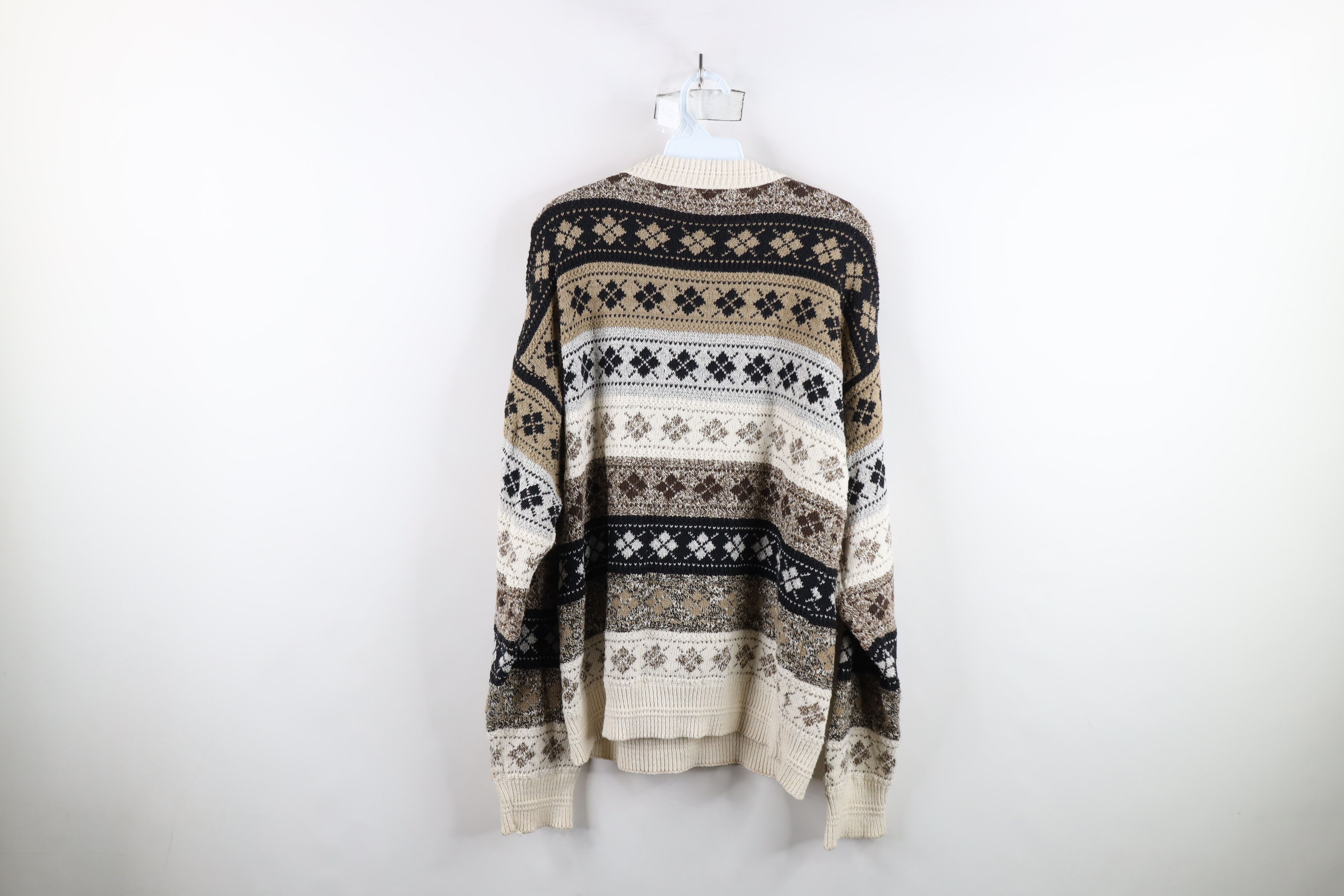 Vintage Vintage 90s Streetwear Knit Fair Isle Argyle Sweater USA Size US M / EU 48-50 / 2 - 11 Thumbnail