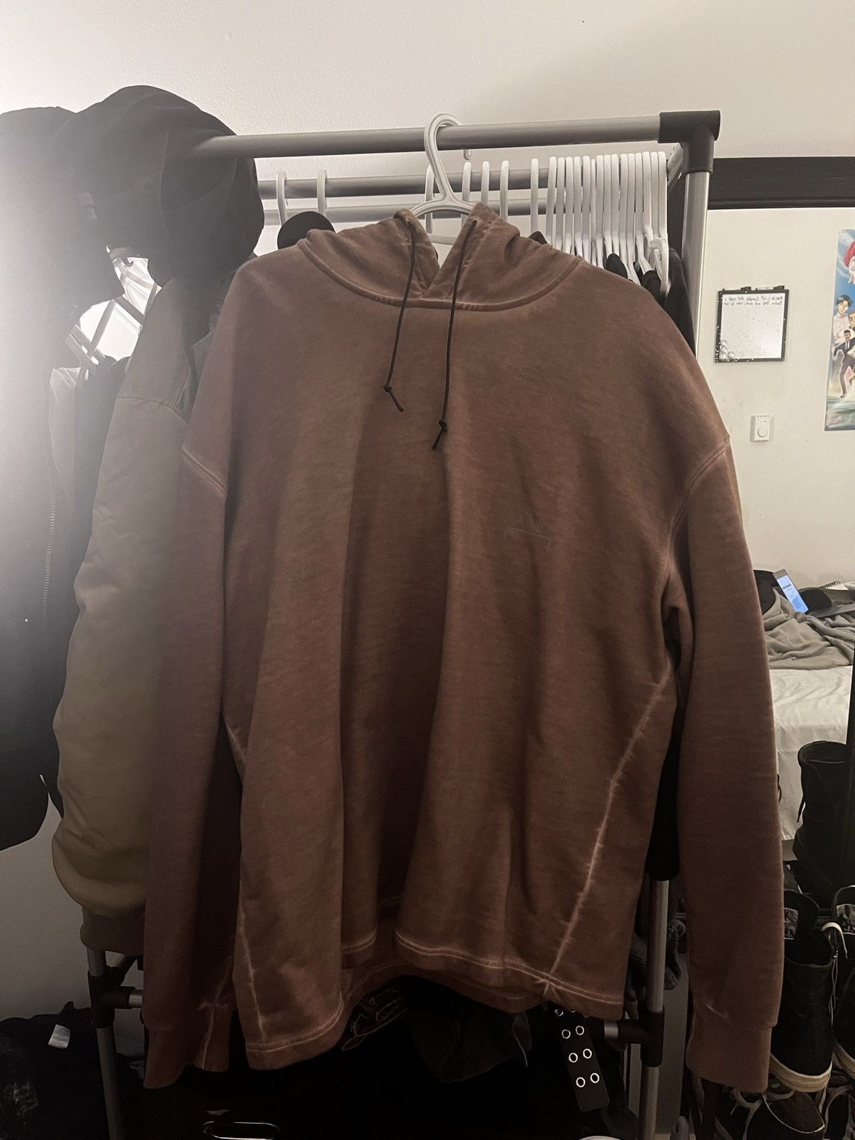 image of A Cold Wall Acw Garment Dye Hoodie in Brown, Men's (Size XL)