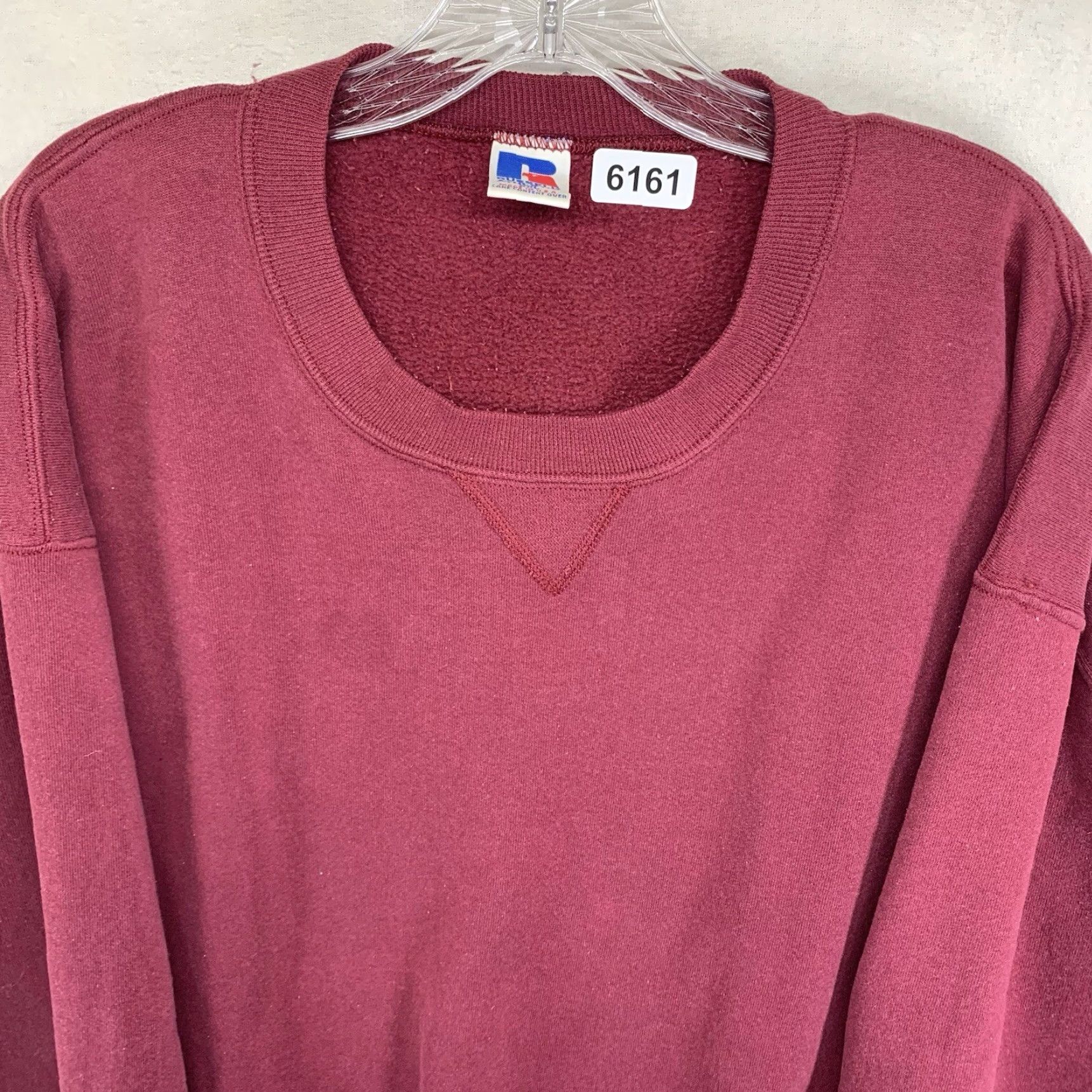Russell Athletic VINTAGE Russell Athletic Sweatshirt Unisex Adults 2XL Crew Neck Fleece Long Sleeve Maroon USA 80s 90s Sports Streetwear Size US XXL / EU 58 / 5 - 4 Thumbnail