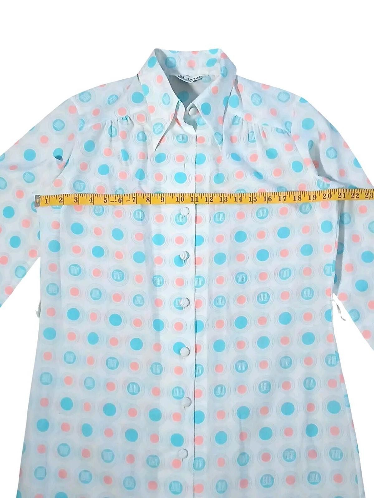 Lanvin 60's LANVIN Logo Patterned US 14/EU 46 Women's Shirt Dress Size XL / US 12-14 / IT 48-50 - 7 Thumbnail