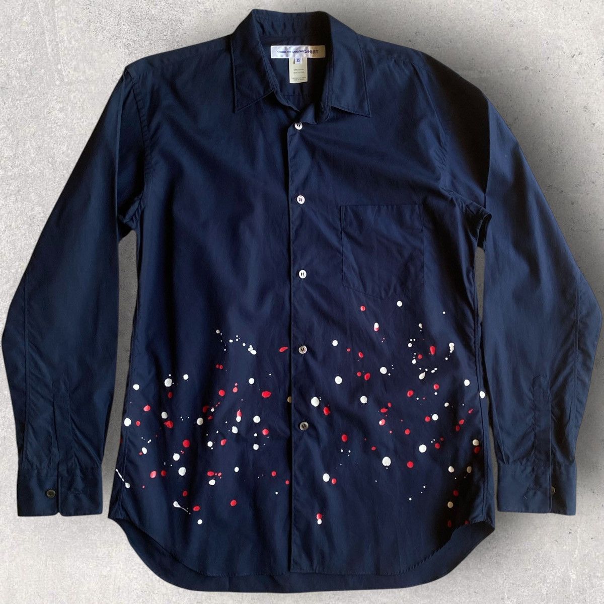 Comme des Garcons SHIRT Comme Des Garcons Oversize Shirt Color Splash Size US XS / EU 42 / 0 - 1 Thumbnail