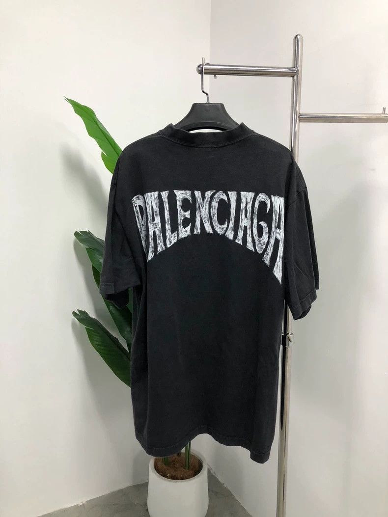 Balenciaga Balenciaga Letter print short-sleeve T-shirt, black, size Size US S / EU 44-46 / 1 - 1 Thumbnail