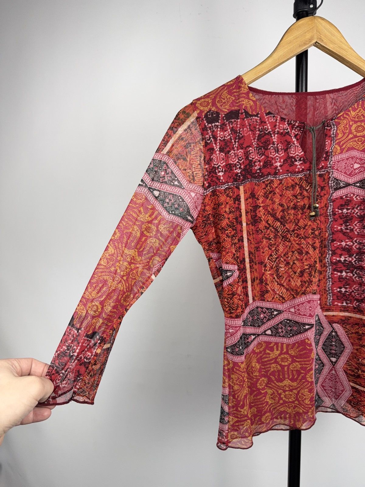 Japanese Brand Avant-Garde Japanese 00s Mesh Top Jean Paul Gaultier Style Size S / US 4 / IT 40 - 2 Thumbnail