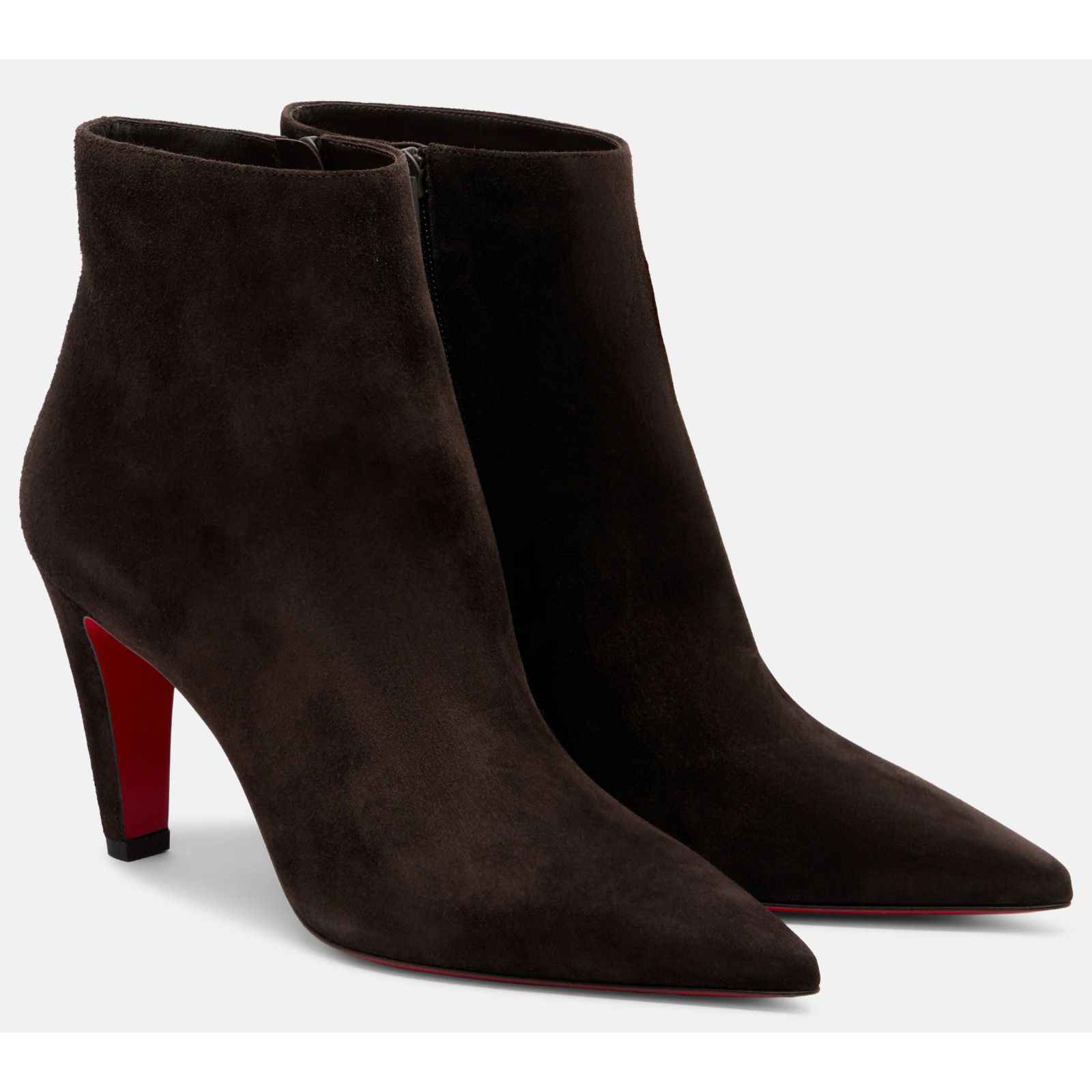 Christian Louboutin Christian Louboutin Vibella Booty 85 Brown Suede Bootie 37 Size US 7 / IT 37 - 1 Thumbnail