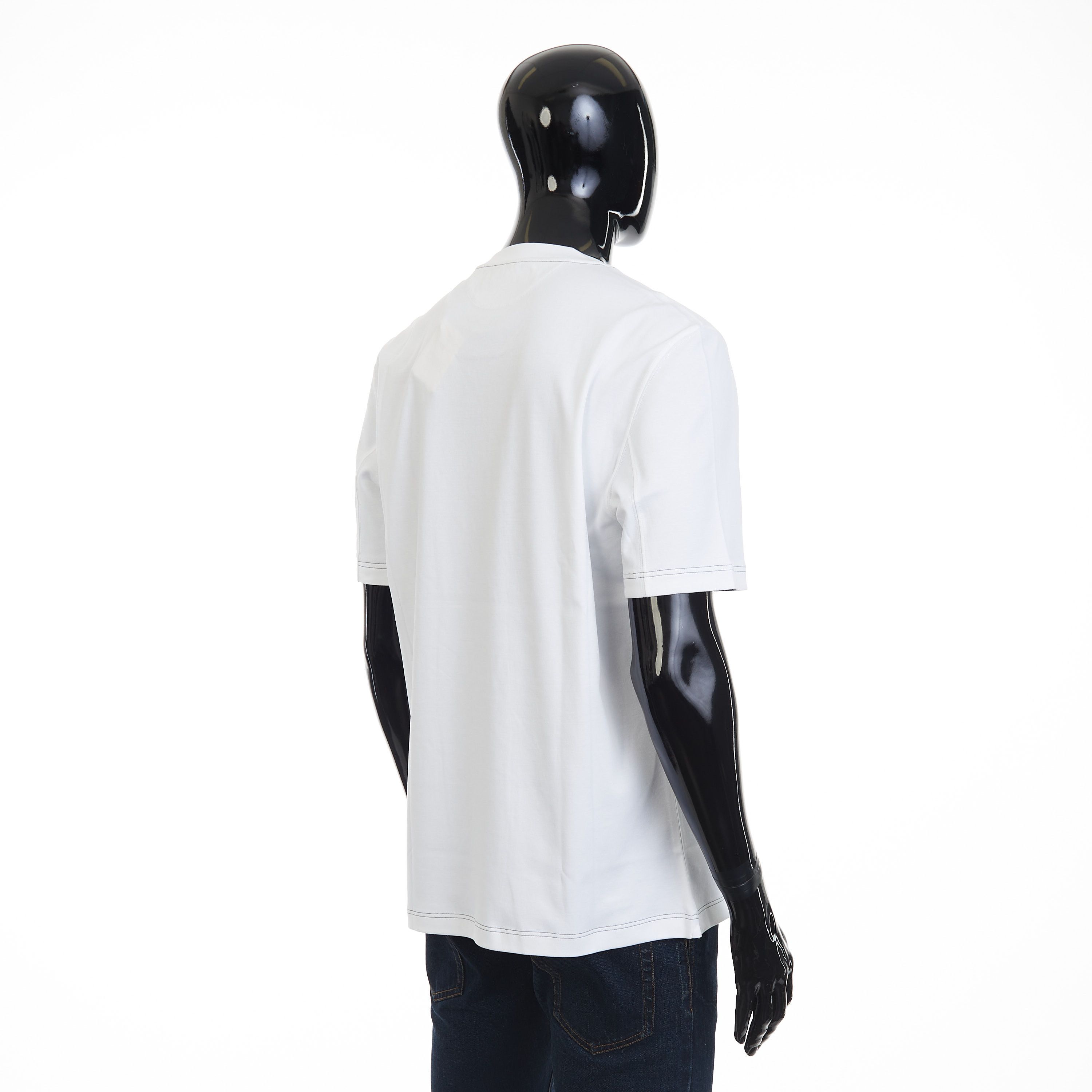 Brunello Cucinelli White Crew Neck T-shirt - Short-sleeve, Cotton Interlock Size US XL / EU 56 / 4 - 7 Thumbnail