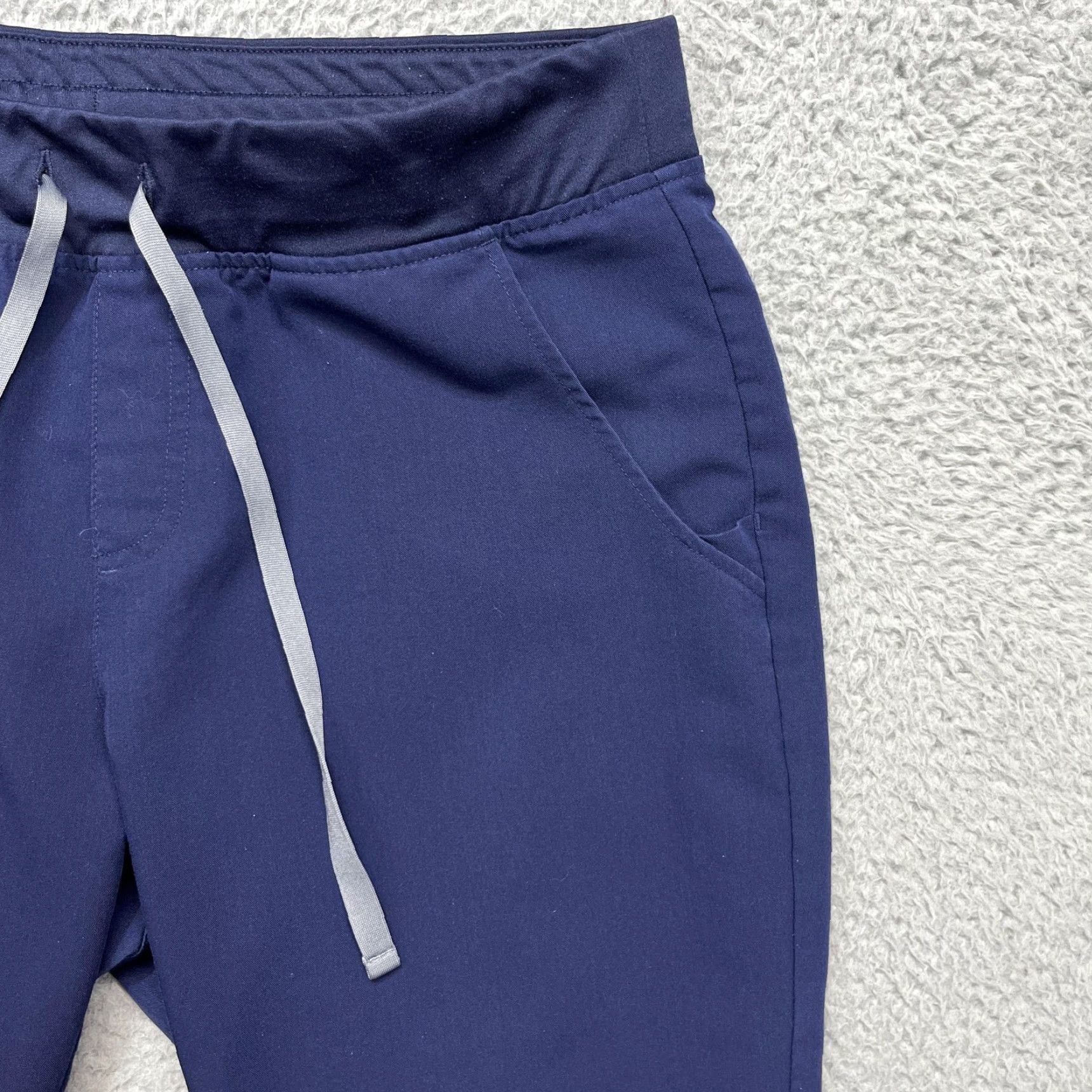 Vintage FIGS Zamora Jogger Scrub Pants Womens L Blue Technical Collection Medical Cargo Pant Size 36" / US 14 / IT 50 - 4 Thumbnail
