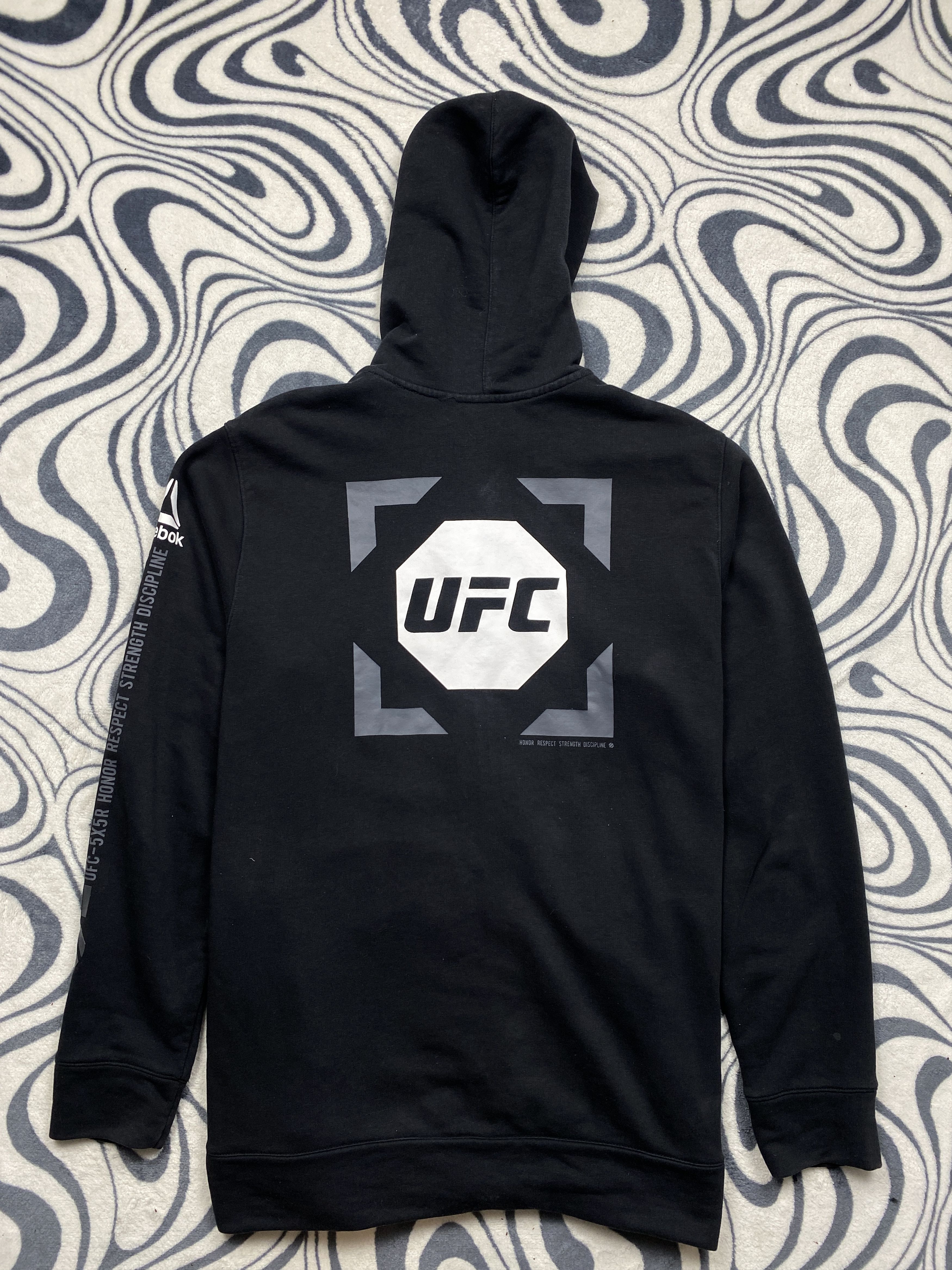Reebok × UFC Reebok UFC Mens Zip Hoodie Y2K Tapout Size US XL / EU 56 / 4 - 1 Thumbnail
