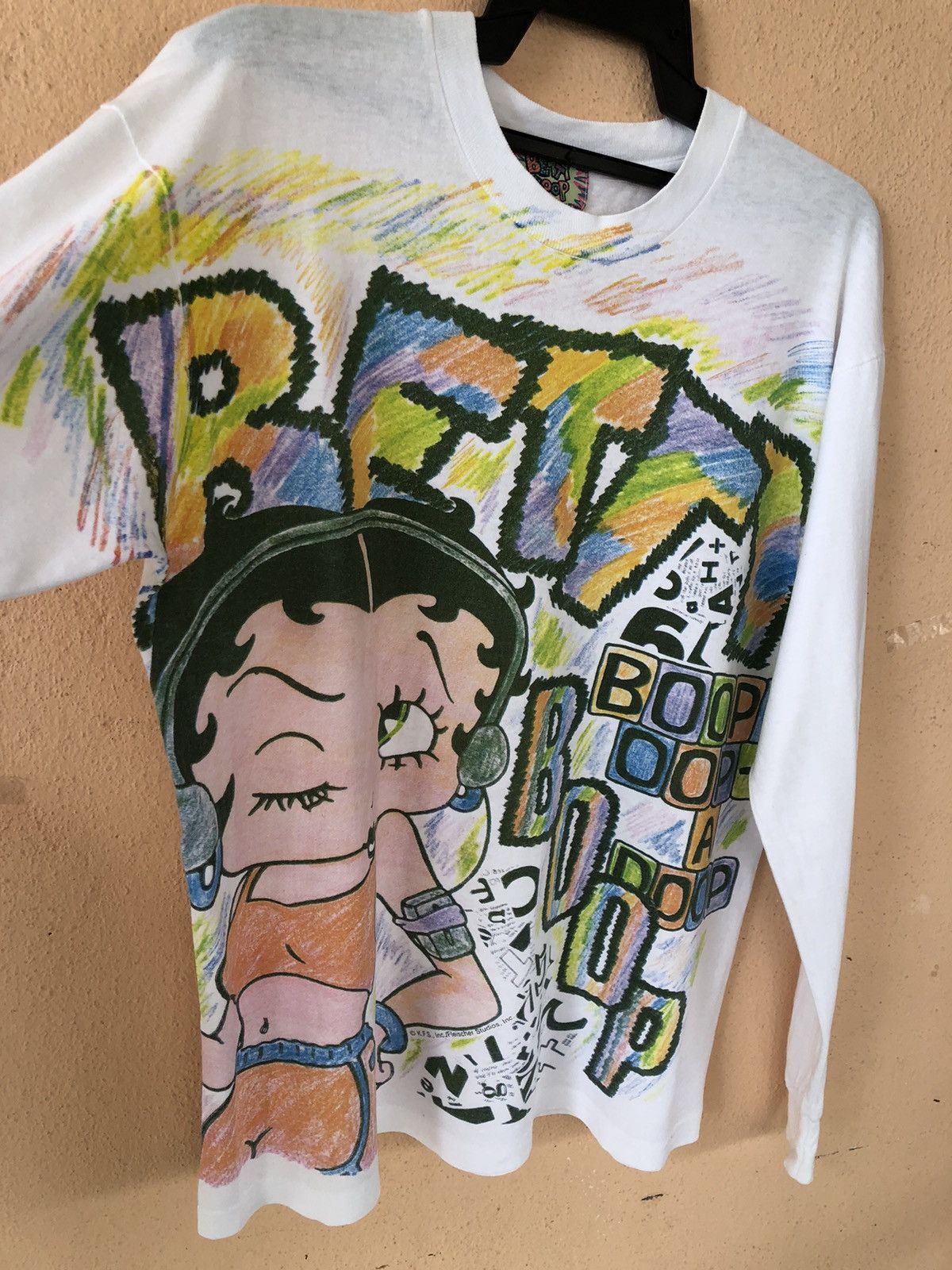 Vintage Vintage 90s BETTY BOOP All Over Print Shirt Size US L / EU 52-54 / 3 - 5 Thumbnail