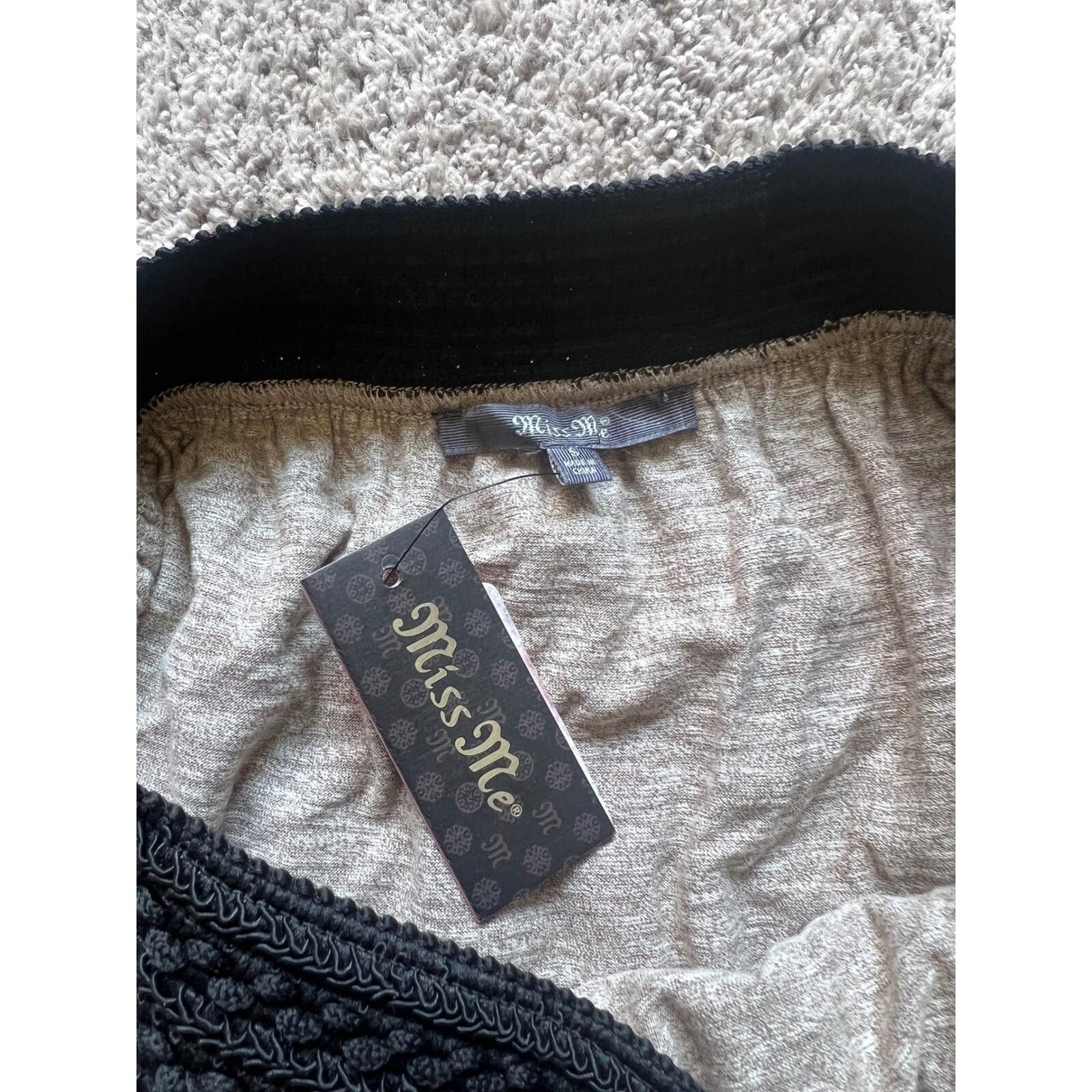 Other Miss Me Maxi Skirt Womens S Silver Black NWT Metallic Size 28" / US 6 / IT 42 - 5 Thumbnail