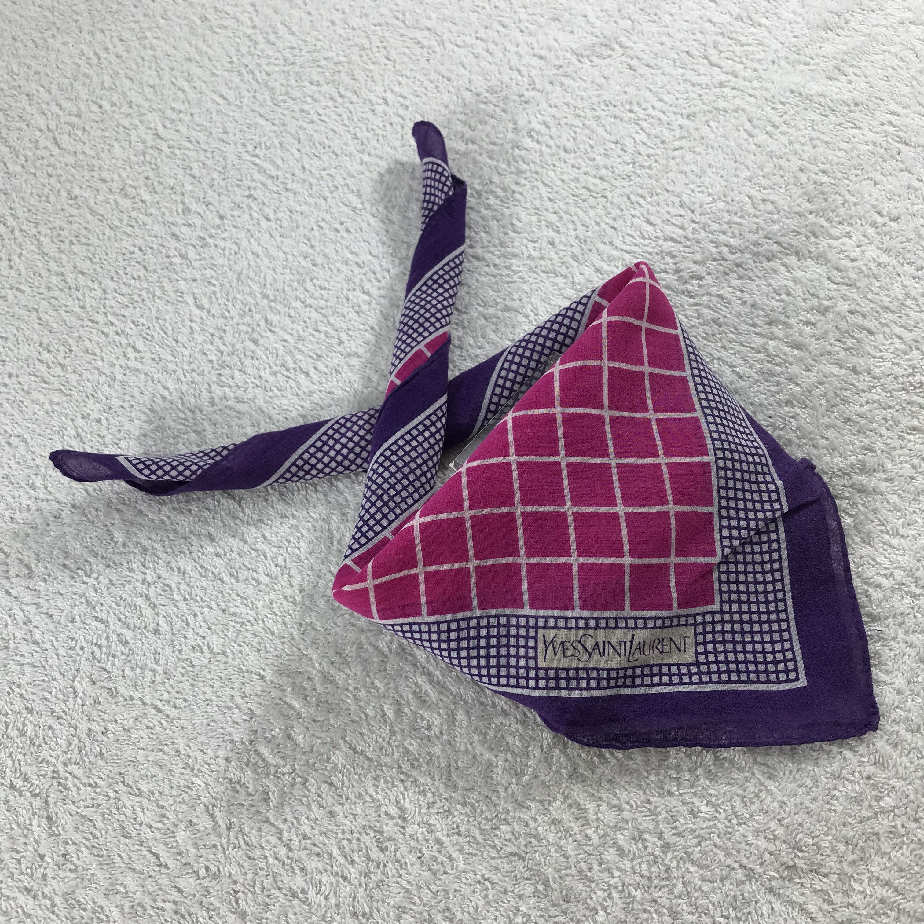 Vintage × Yves Saint Laurent Yves Saint Laurent Handkerchief / Neckerchief / Bandana Size ONE SIZE - 2 Thumbnail