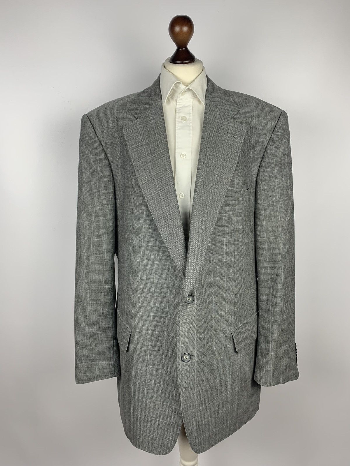 Burberry × Vintage Burberry London Bennet-S Blazer High Twist Men’s Size 56 90s Size 46R - 1 Thumbnail
