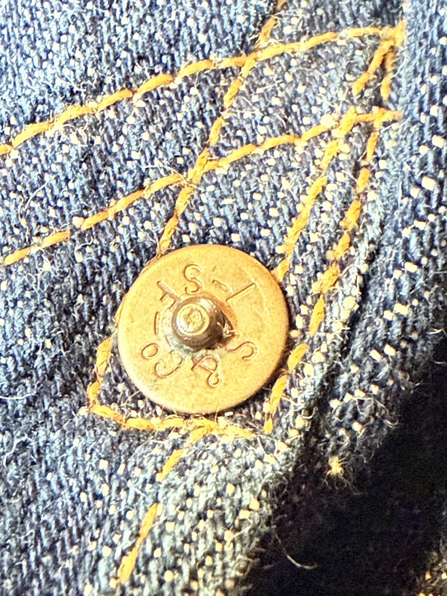 LVC LVC 201 555 Factory Copper Button Selvedge Size US 32 / EU 48 - 7 Thumbnail