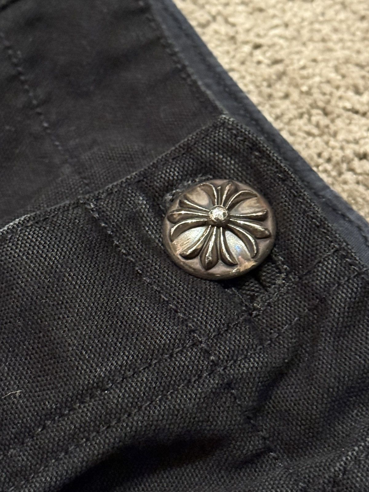 Chrome Hearts Chrome Hearts Black Denim Work Pant Size US 30 / EU 46 - 4 Thumbnail