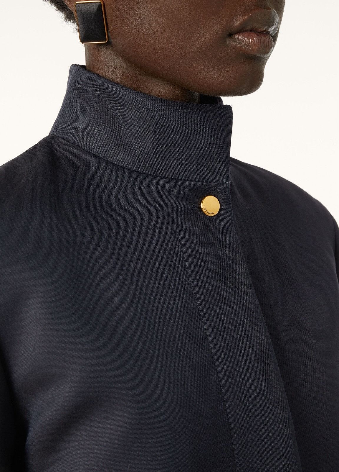 Loro Piana o1srvl11e0526 FAP1172 Danny Car Coat in Navy Blue Size M / US 6-8 / IT 42-44 - 4 Thumbnail