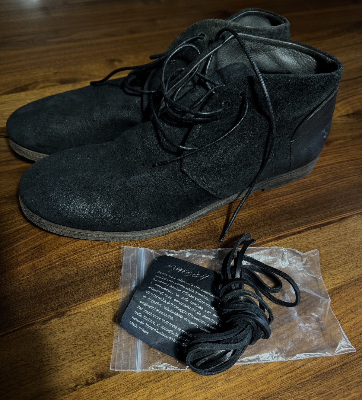 Marsell Marsell Boots waxed Black suede Size US 9.5 / EU 42-43 - 12 Thumbnail
