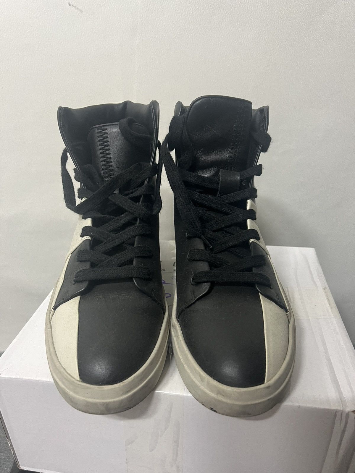 image of Represent Clo Represent Alpha Mid Shoes in Black, Men's (Size 8)