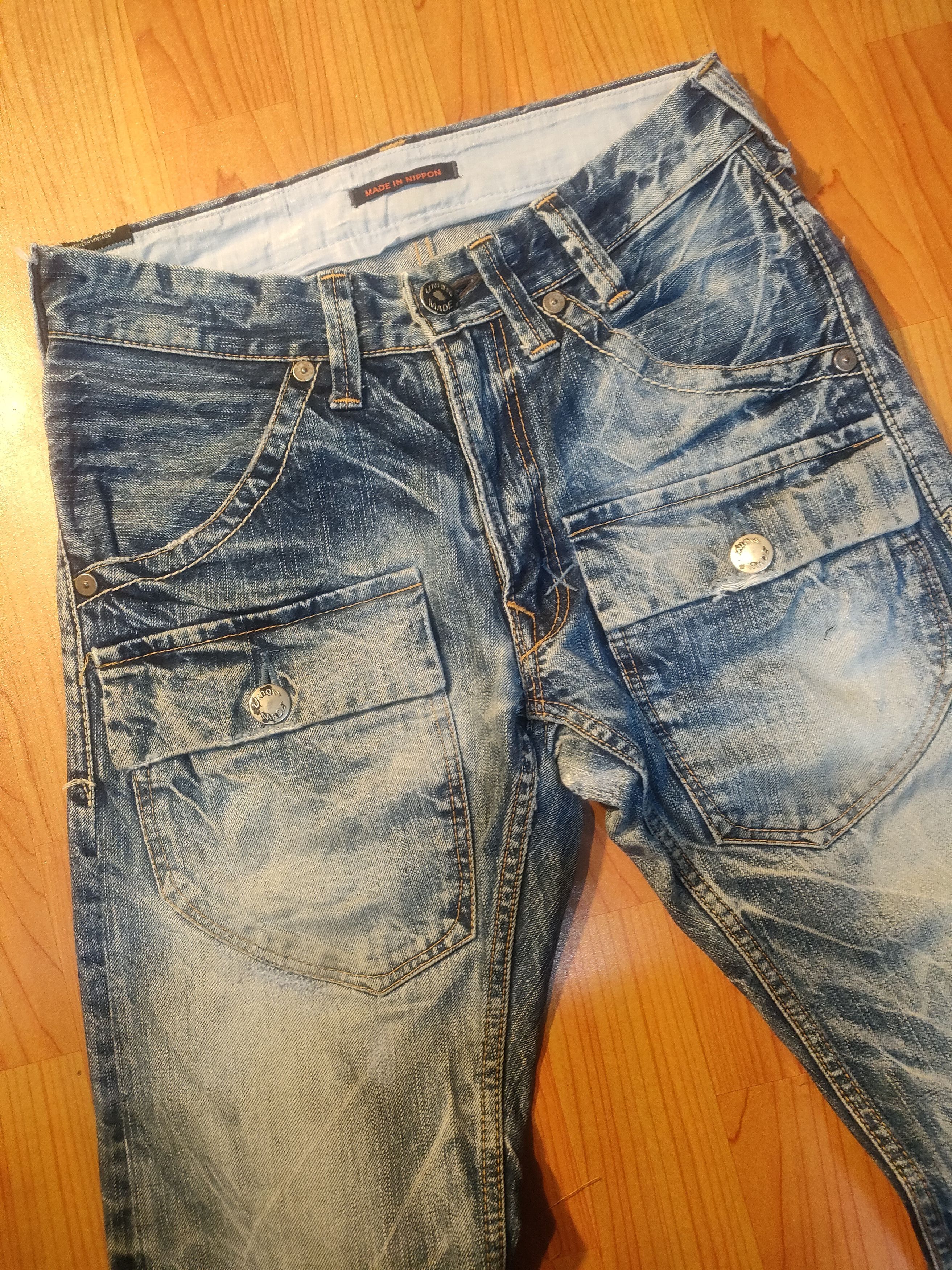 If Six Was Nine × Japanese Brand Flare🔥🔥 Blue way Bush Pants Jeans Size US 29 - 3 Thumbnail
