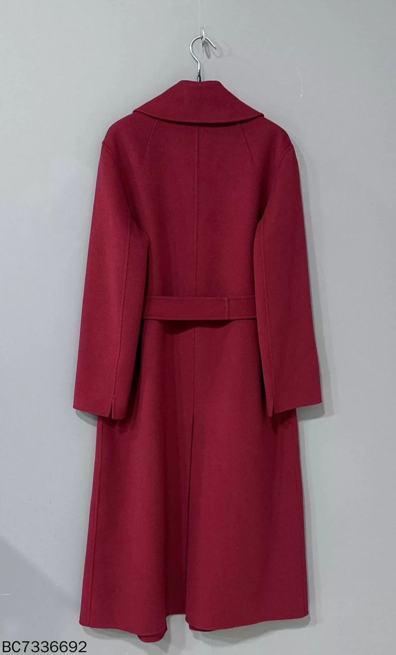 Max Mara Max Mara Burgundy Livia Wool Coat Size M / US 6-8 / IT 42-44 - 4 Thumbnail