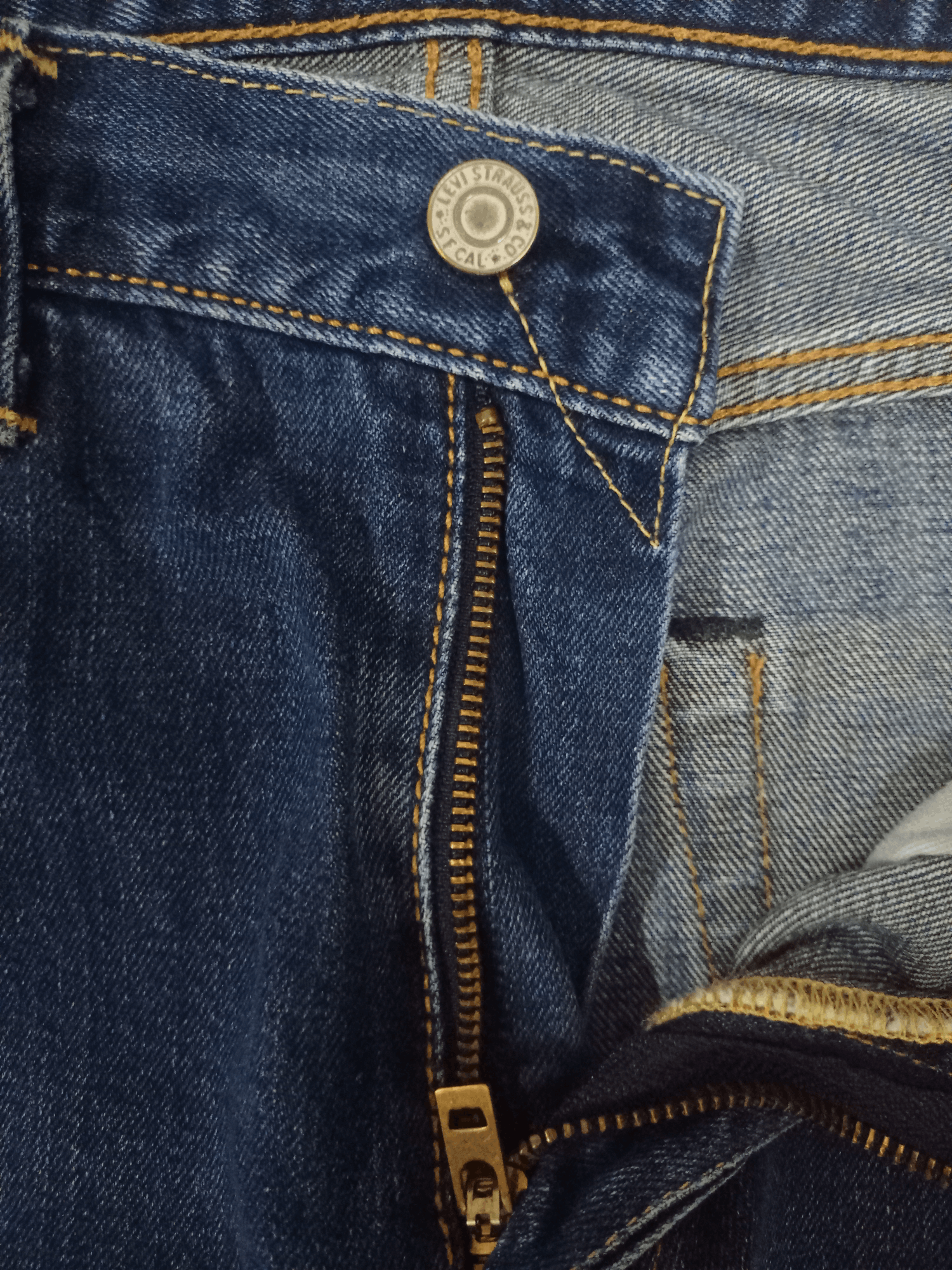 Levi's × Levi's Vintage Clothing Vintage Levis 502 Painted Mud Wash Baggy Jeans Size US 35 - 3 Thumbnail