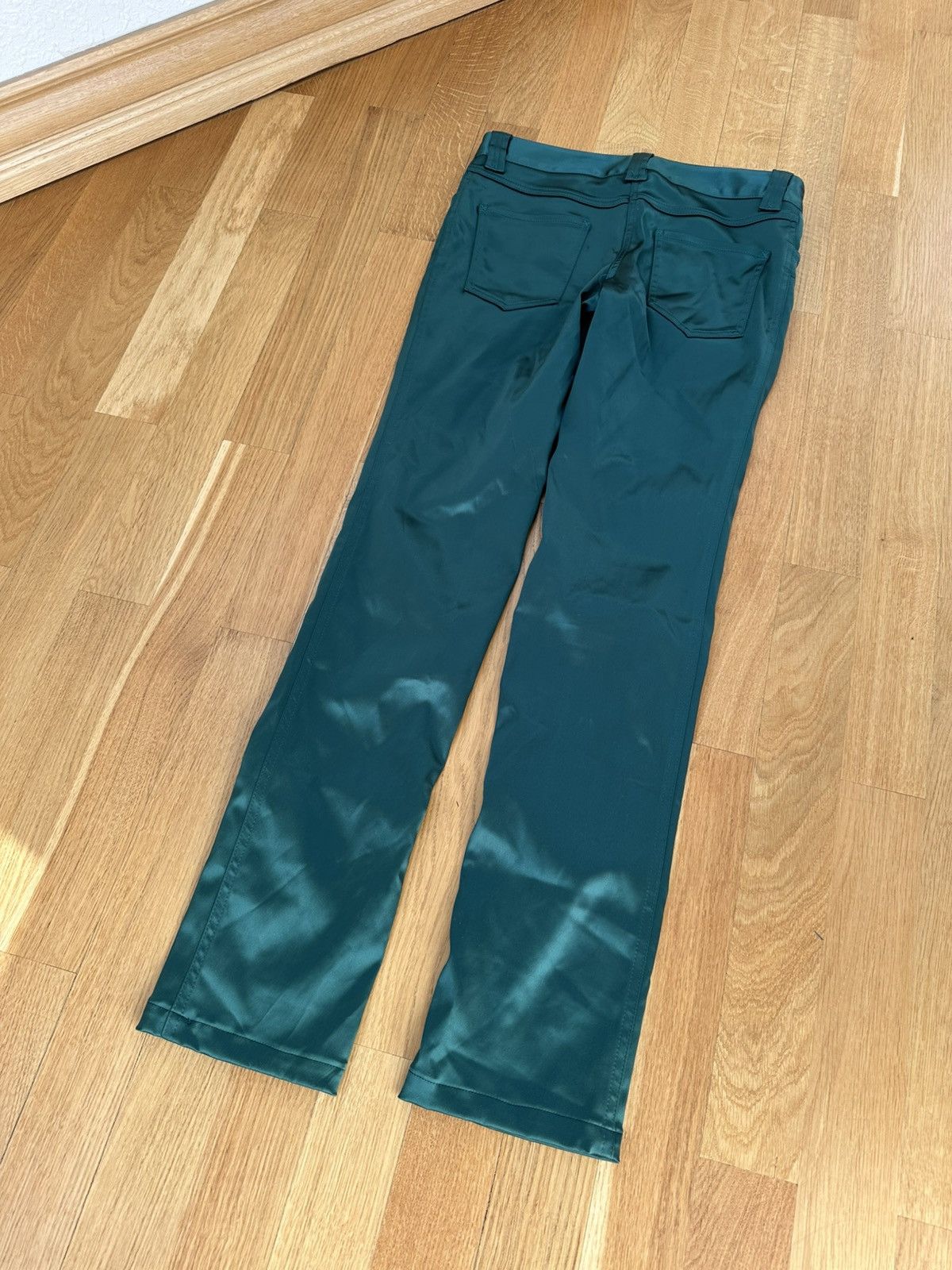 Dolce & Gabbana Dolce Gabbana Women’s Silk Green Pants 38 IT Size 26" / US 2 / IT 38 - 12 Thumbnail